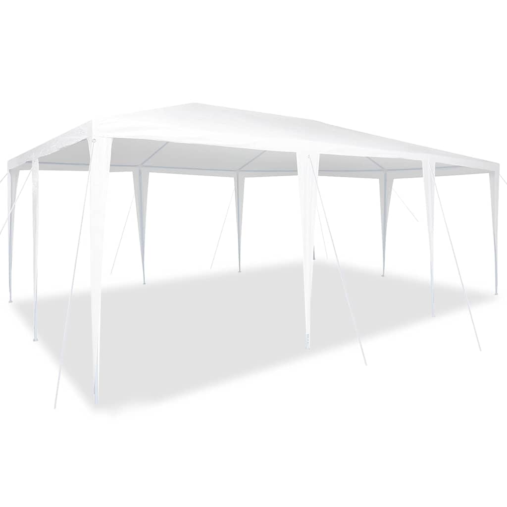 Tenda Party Bianco 600 x 400 x 266 cm Polietilene e Acciaio