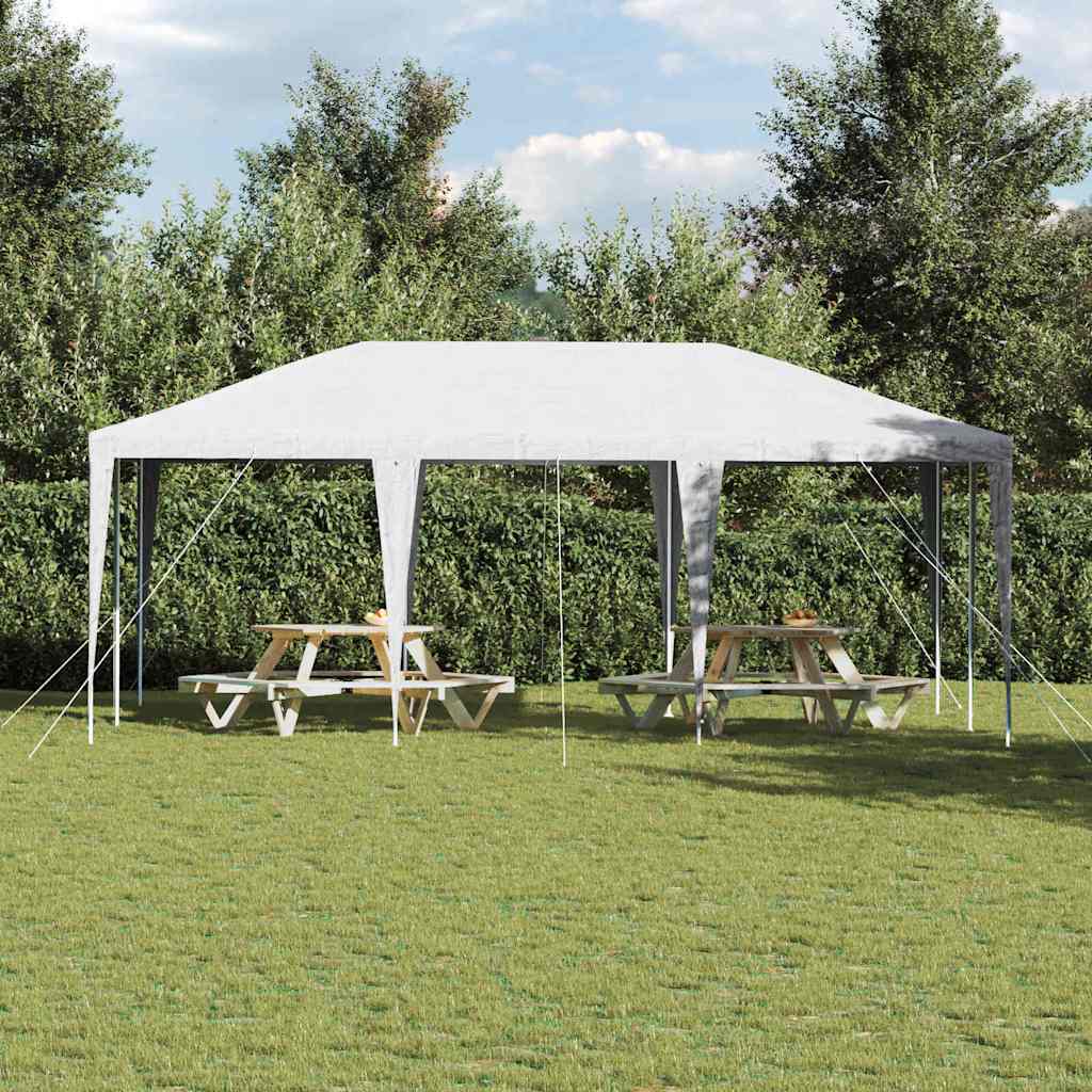Tenda Party Bianco 600 x 400 x 266 cm Polietilene e Acciaio