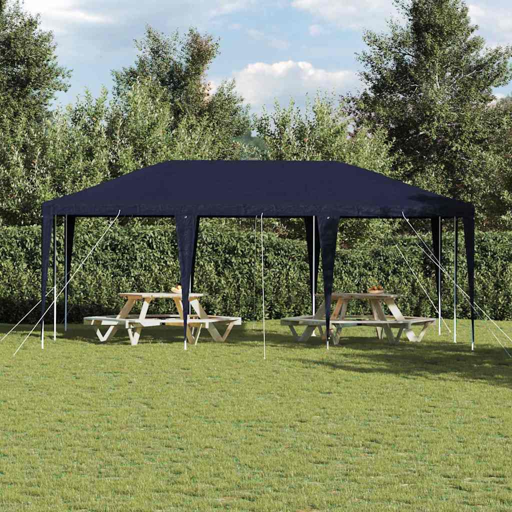 Tenda Party Blu 600 x 400 x 266 cm Polietilene e Acciaio