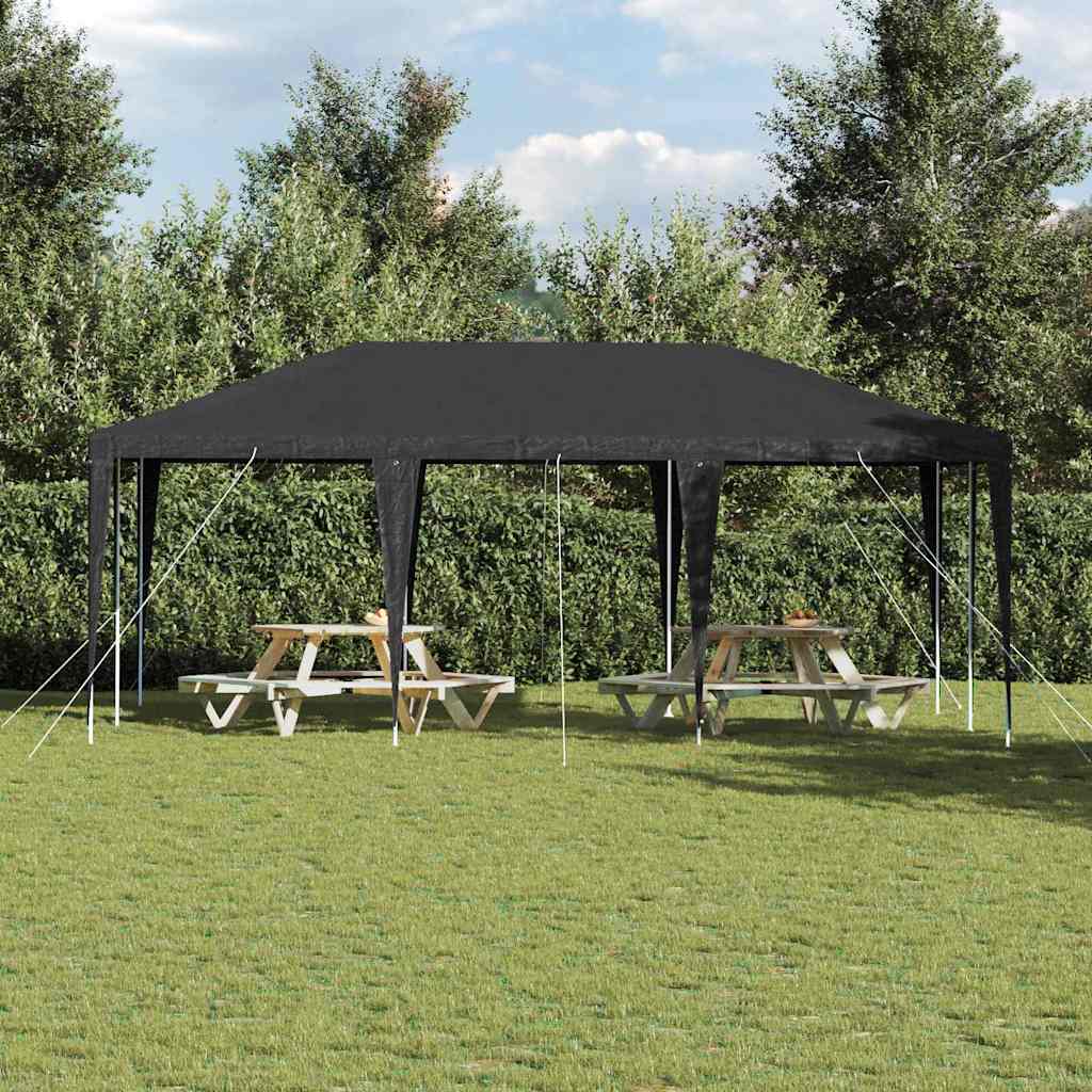 Tenda Party Antracite 600 x 400 x 266 cm Polietilene e Acciaio