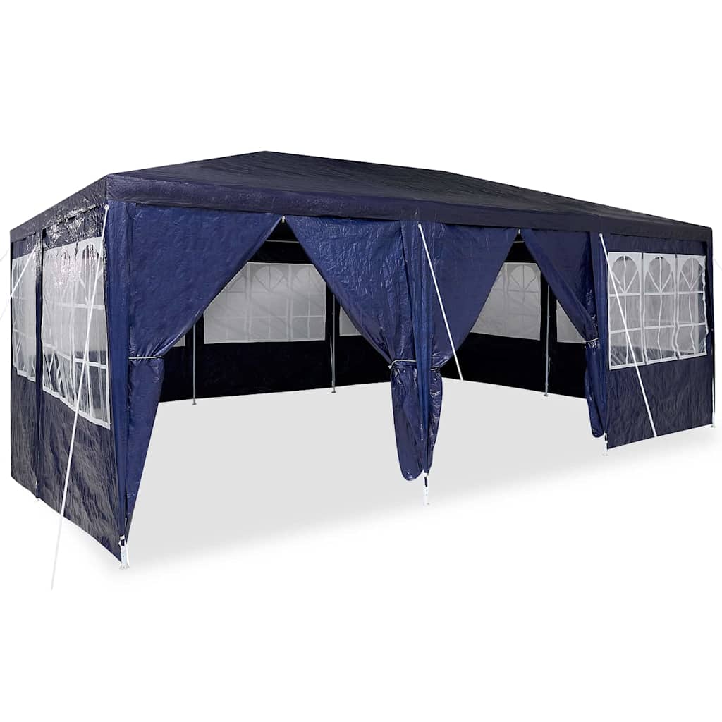 Tenda Party 600 x 400 x 266 cm Blu Polietilene