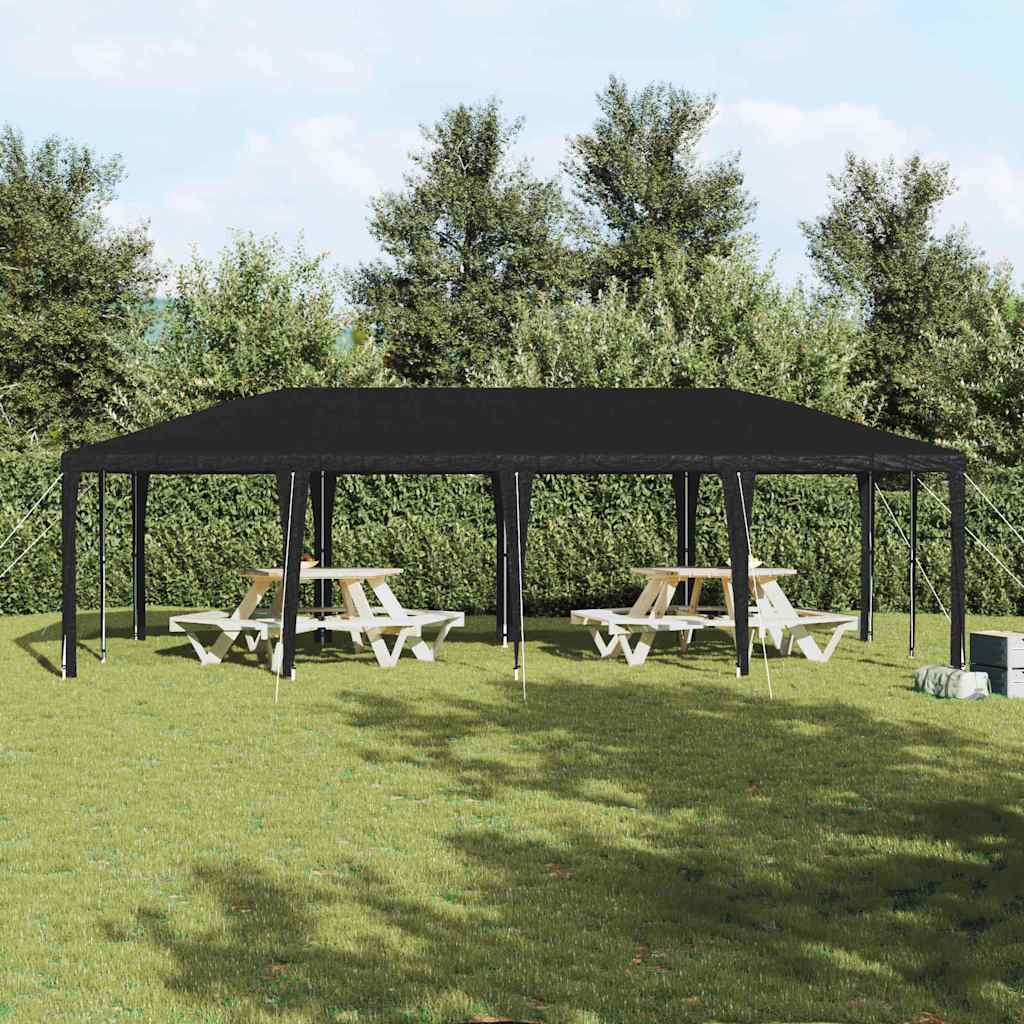 Tenda Party Antracite 800 x 400 x 266 cm Polietilene e Acciaio