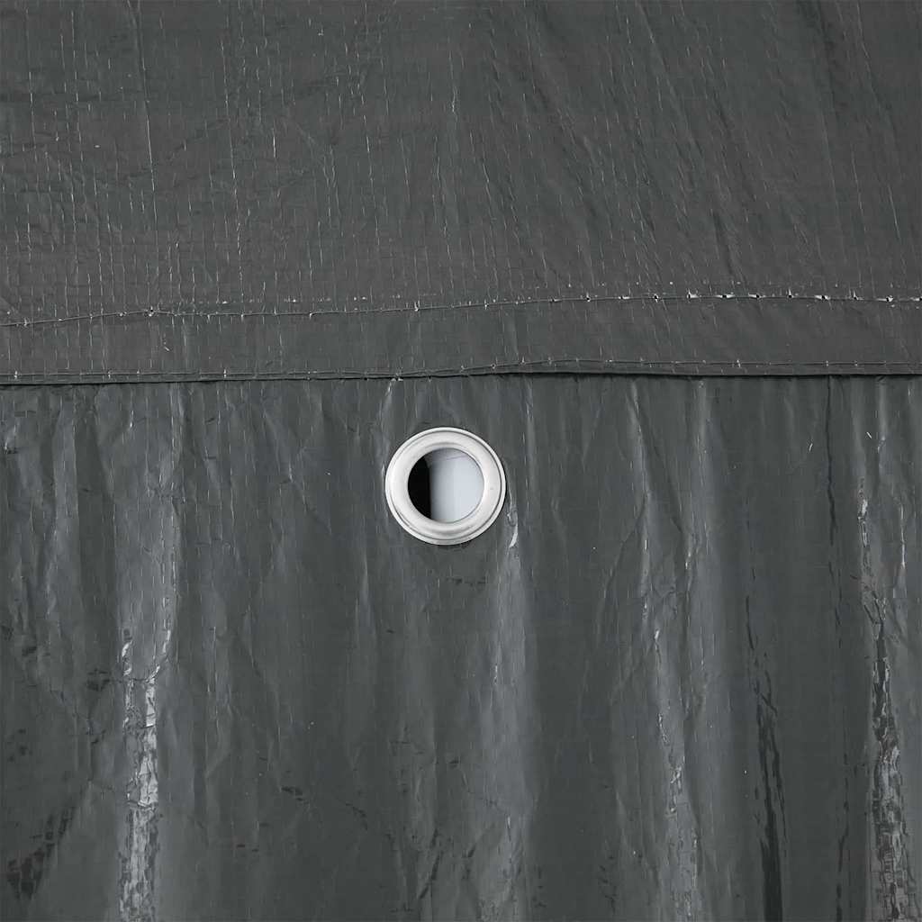 Tenda Party Antracite 800 x 400 x 266 cm Polietilene e Acciaio