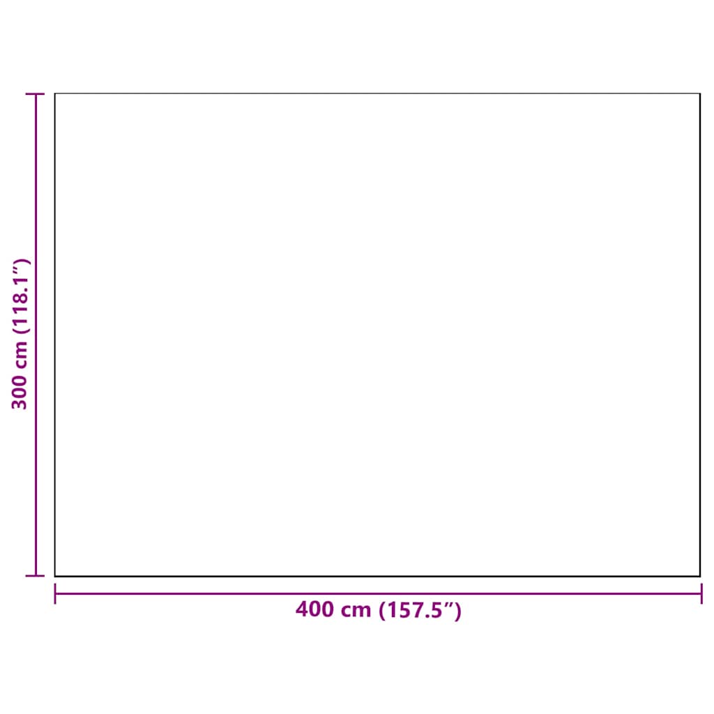 Tappeto da esterno ARAKIL Azzurro Baby e Bianco 400 × 300 cm