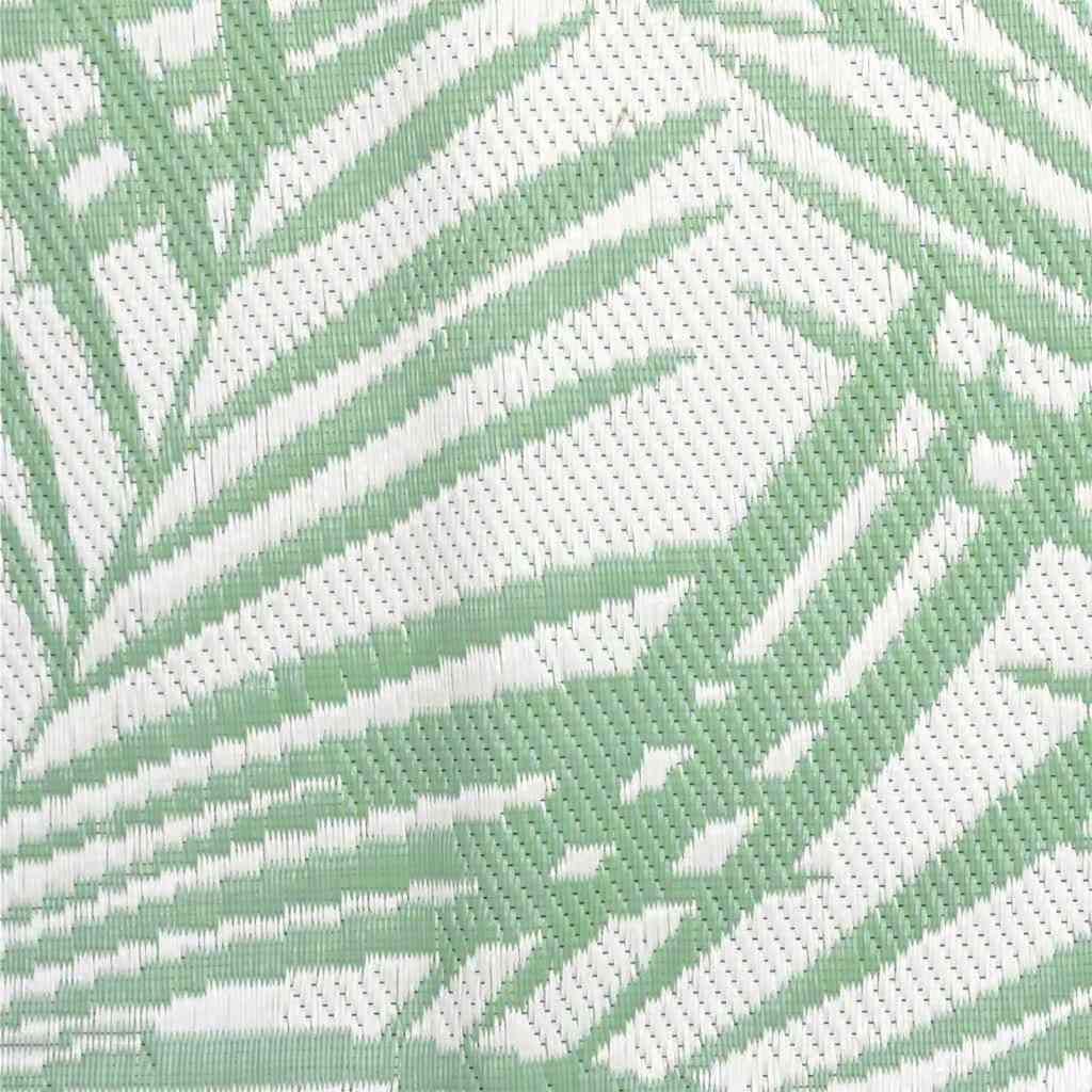 Tappeto da esterno Foglia ARAKIL Verde e Bianco 400 × 300 cm