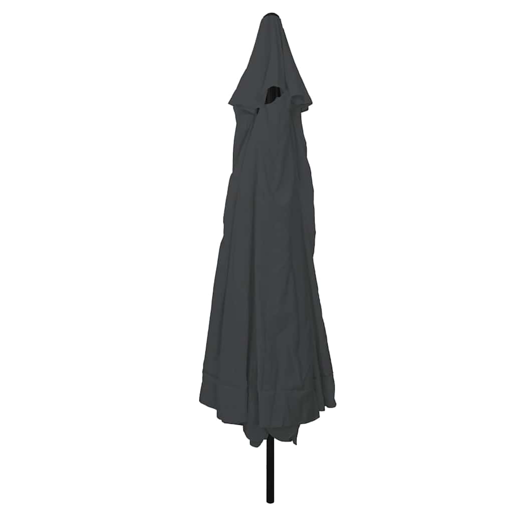 Ombrello da giardino Antracite 394 x 394 x 248 cm