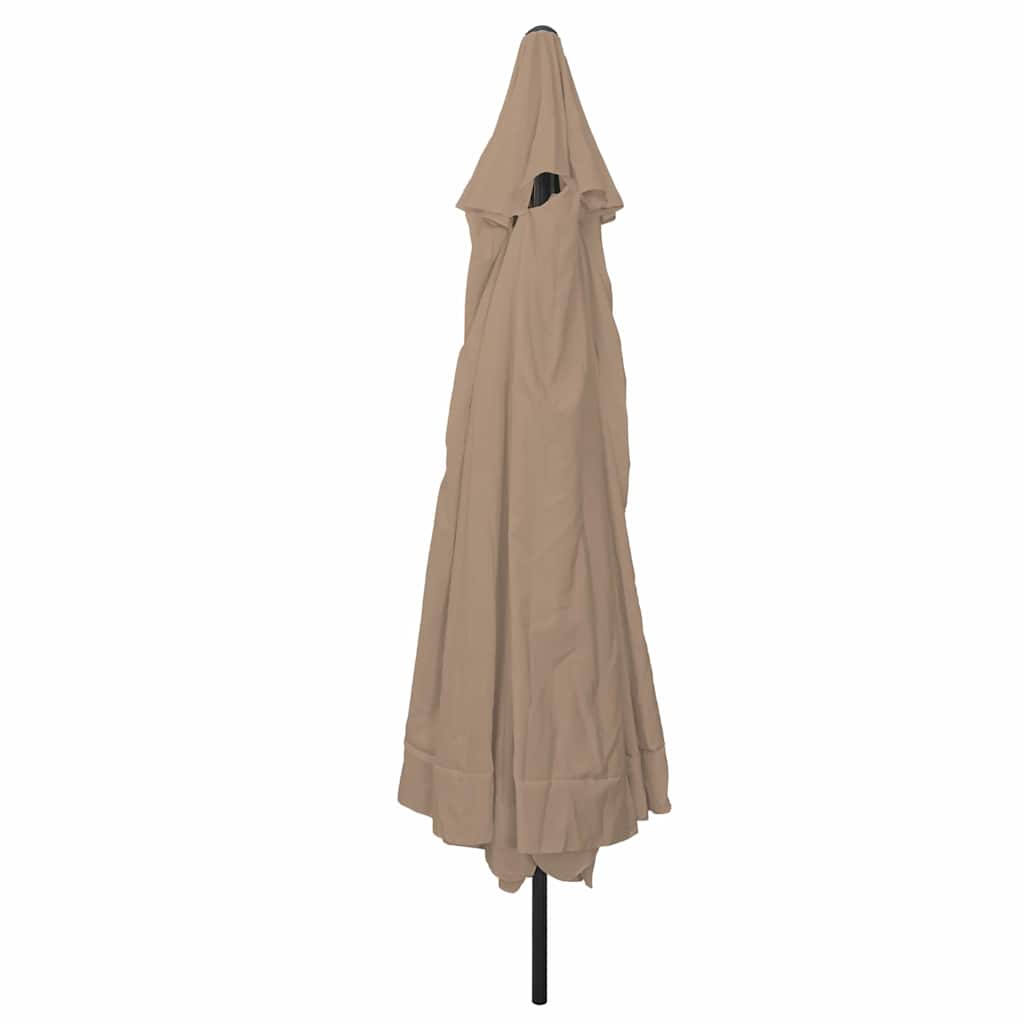 Ombrello da giardino 394 x 394 x 248 cm Poliestere e Acciaio