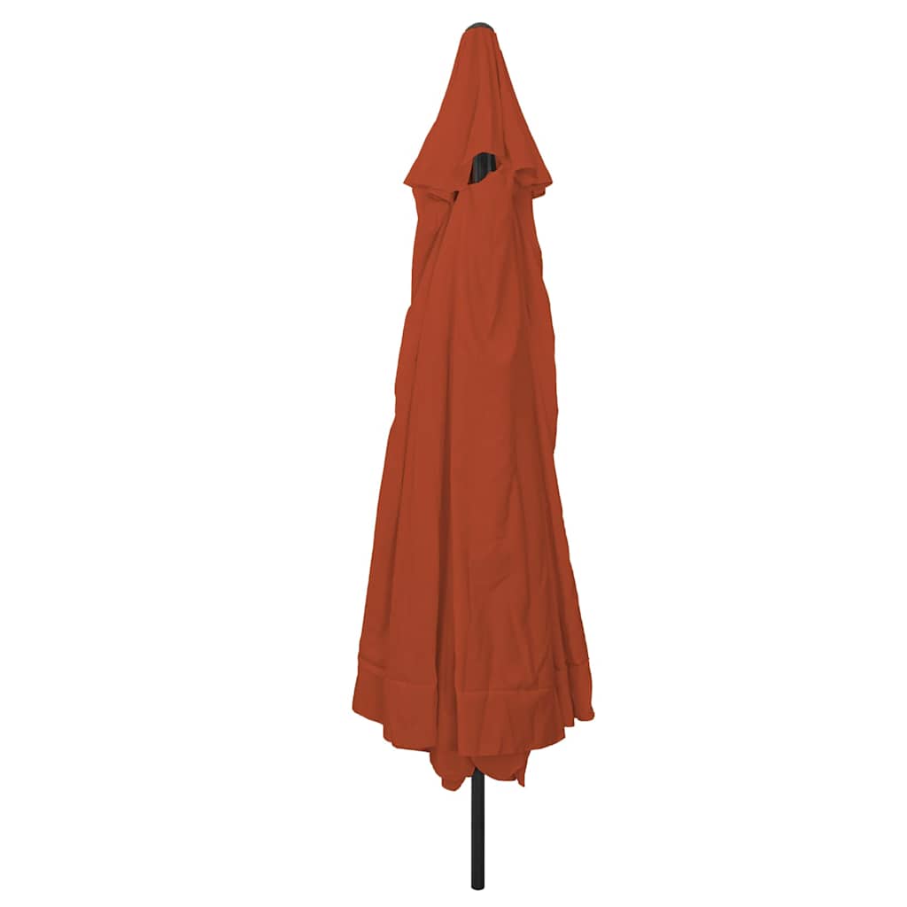 Ombrello da giardino Terracotta 394 x 394 x 248 cm