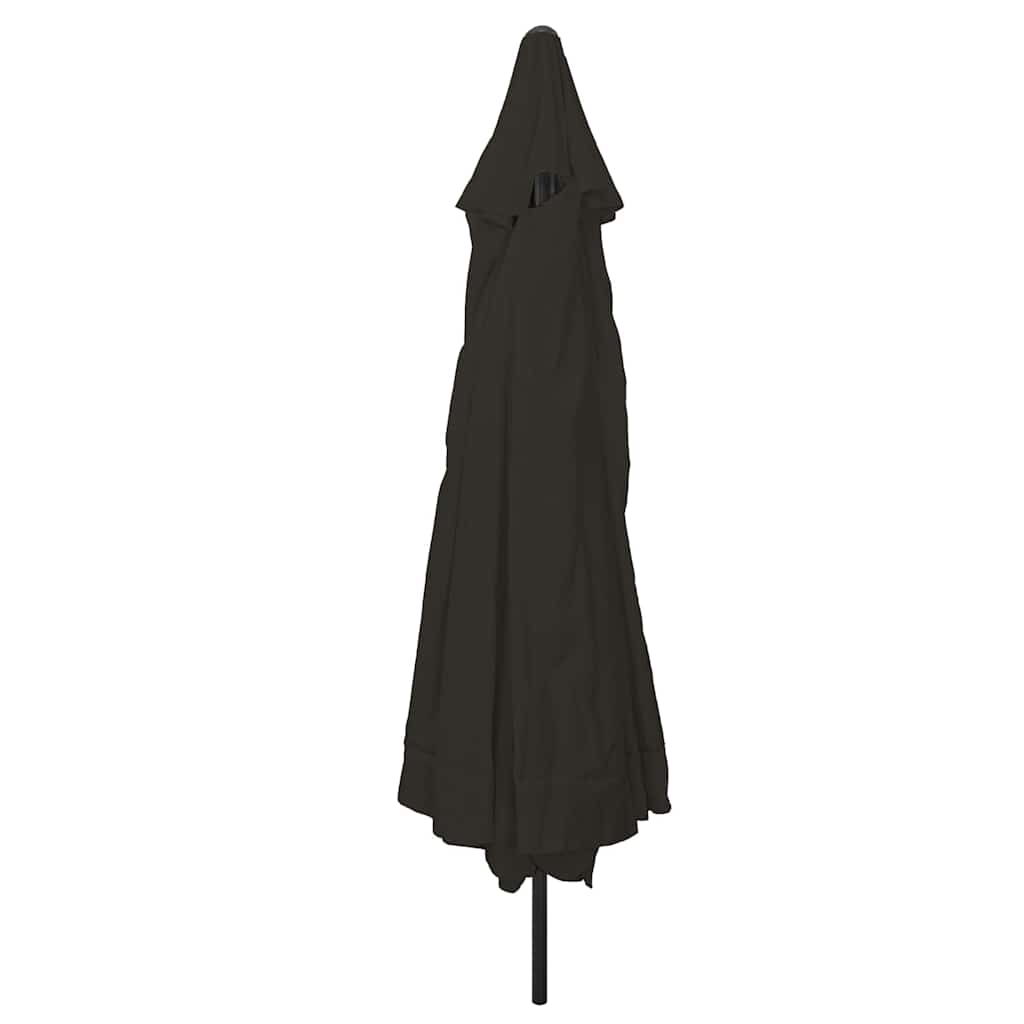 Ombrello da giardino Nero 394 x 394 x 248 cm