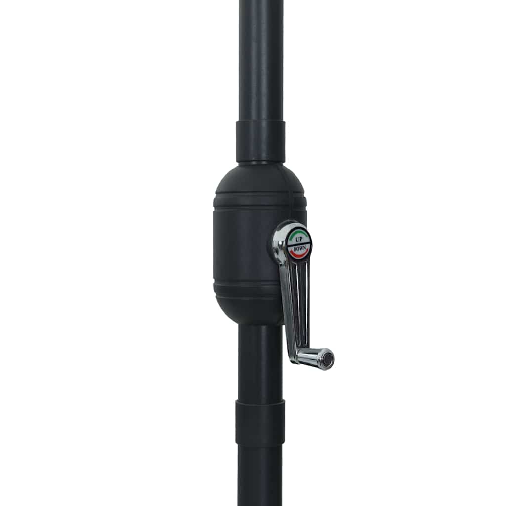 Ombrello da giardino Nero 394 x 394 x 248 cm