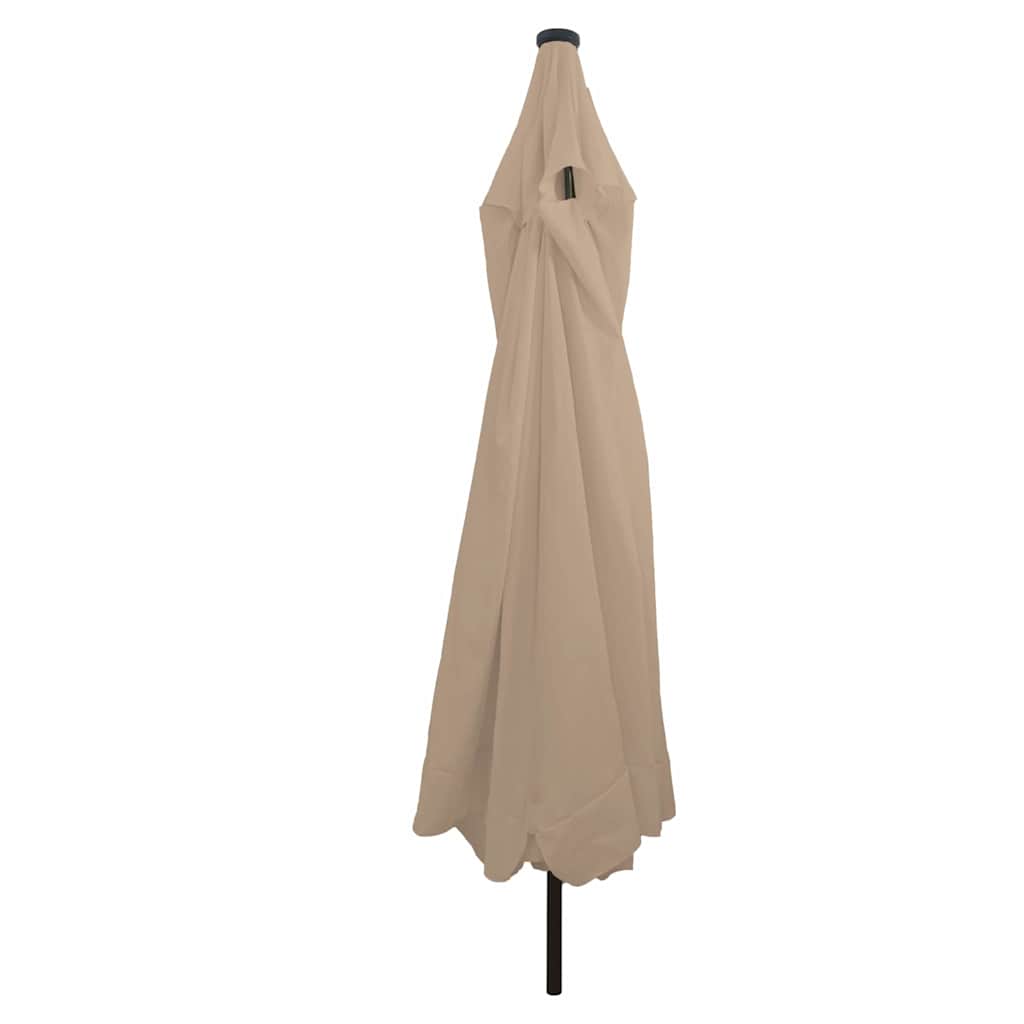Ombrello da giardino 395 x 395 x 245 cm Poliestere Rotondo