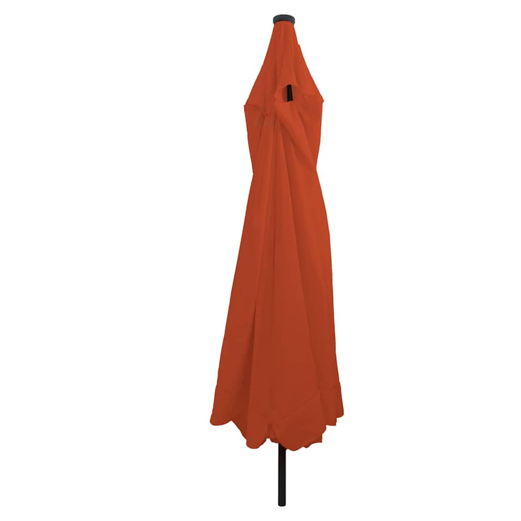 Ombrello da giardino 395 x 395 x 245 cm Poliestere Rotondo