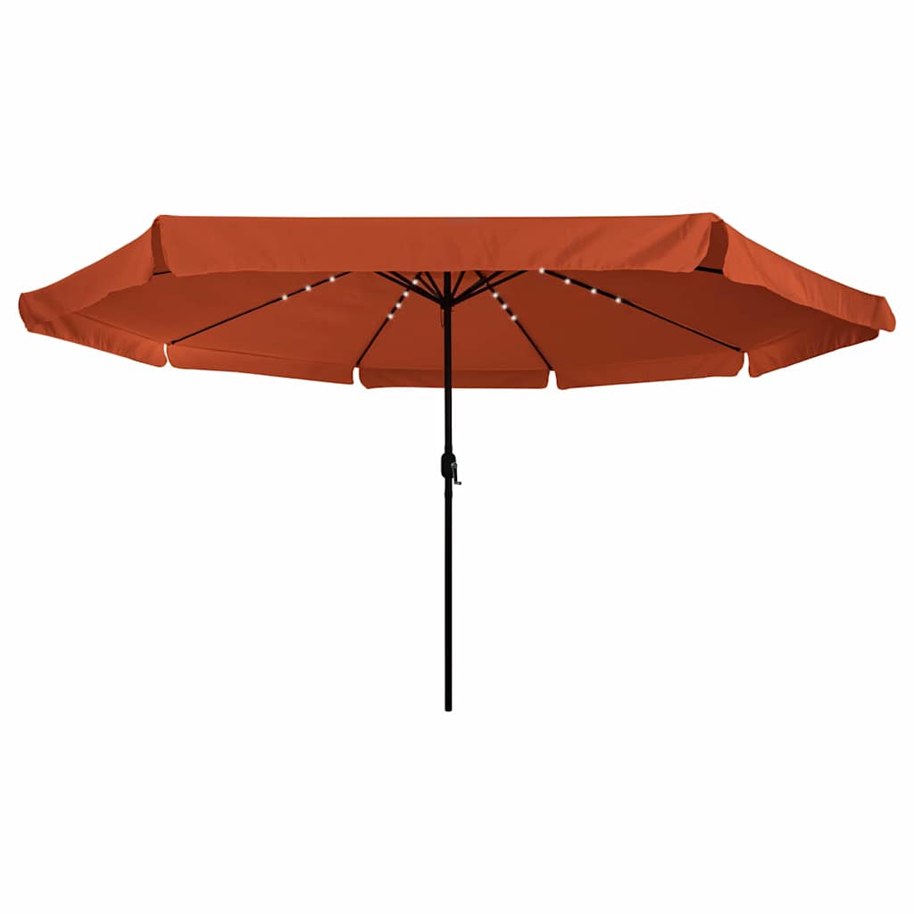 Ombrello da giardino 395 x 395 x 245 cm Poliestere Rotondo