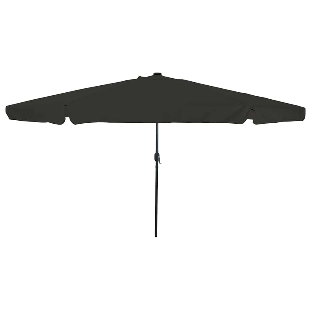 Ombrello da giardino 395 x 395 x 245 cm Poliestere Rotondo Nero