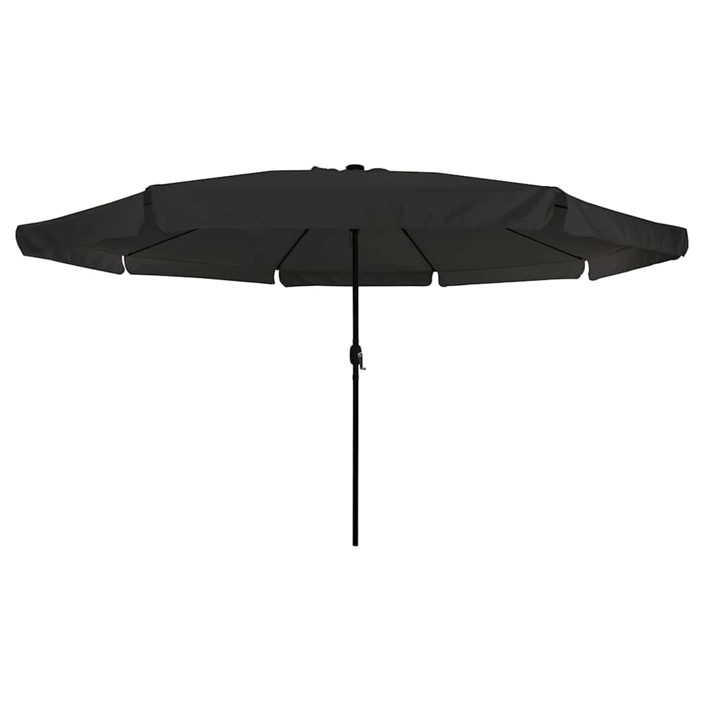 Ombrello da giardino 395 x 395 x 245 cm Poliestere Rotondo Nero