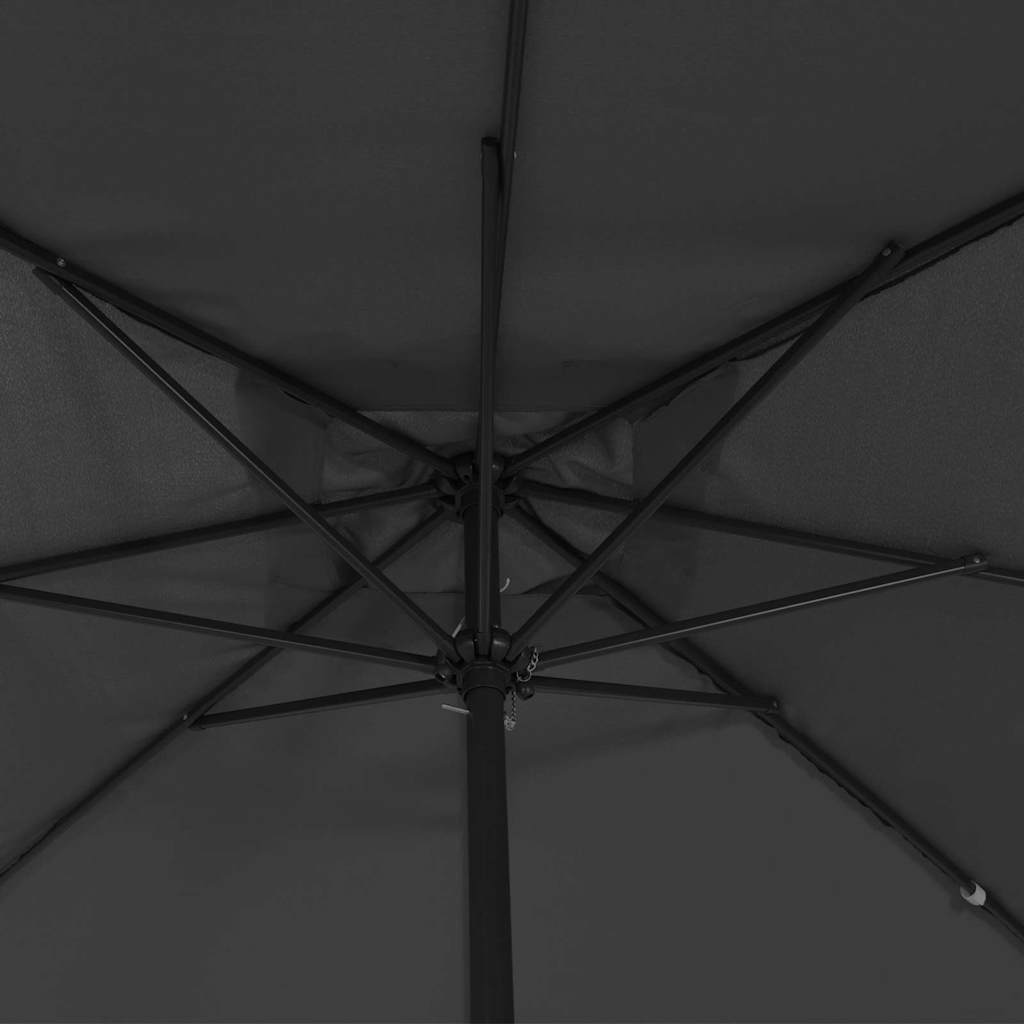 Ombrello da giardino Antracite 295 x 295 x 245 cm