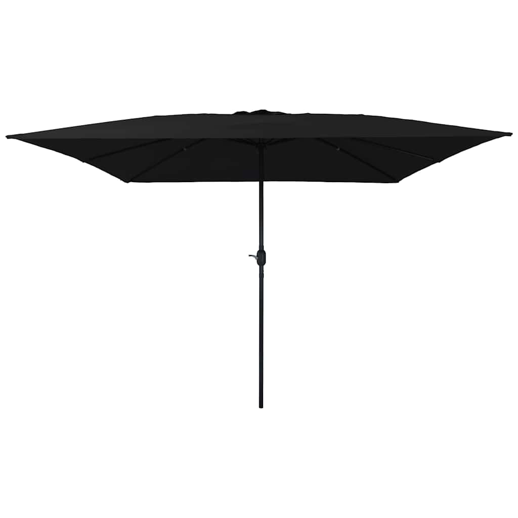 Ombrello da giardino Nero 295 x 295 x 245 cm
