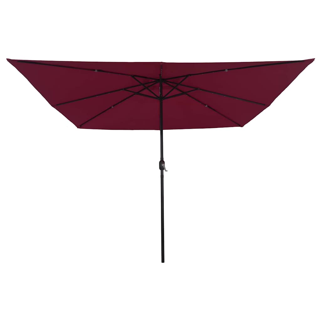 Ombrello da giardino Rosso Bordeaux 295 x 295 x 245 cm