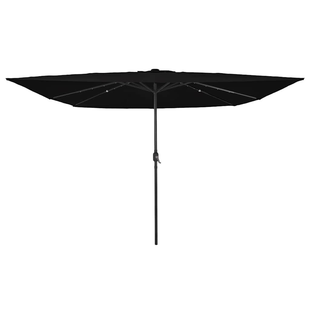 Ombrello da giardino Nero 295 x 295 x 245 cm