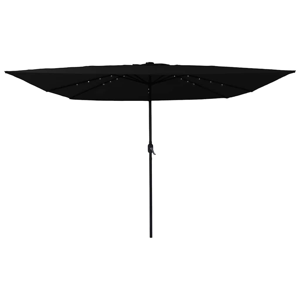 Ombrello da giardino Nero 295 x 295 x 245 cm