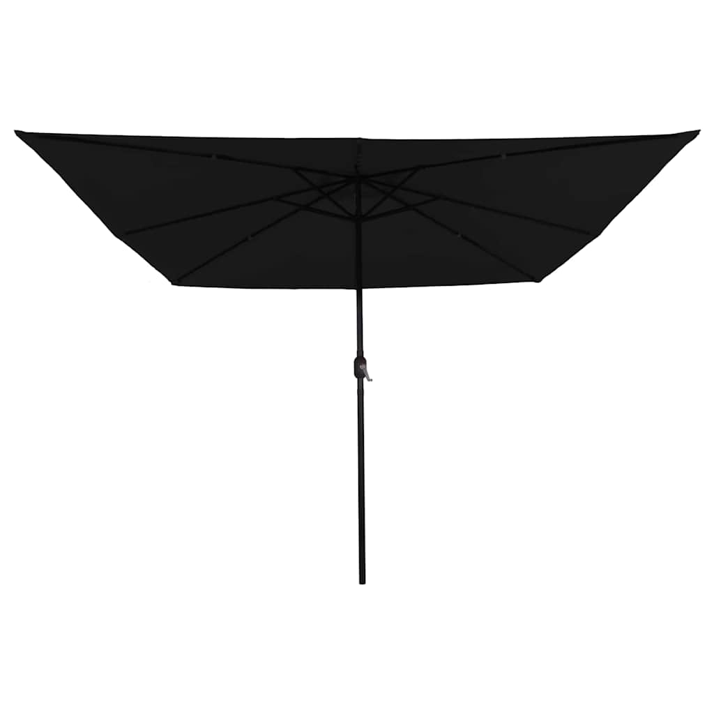 Ombrello da giardino Nero 295 x 295 x 245 cm