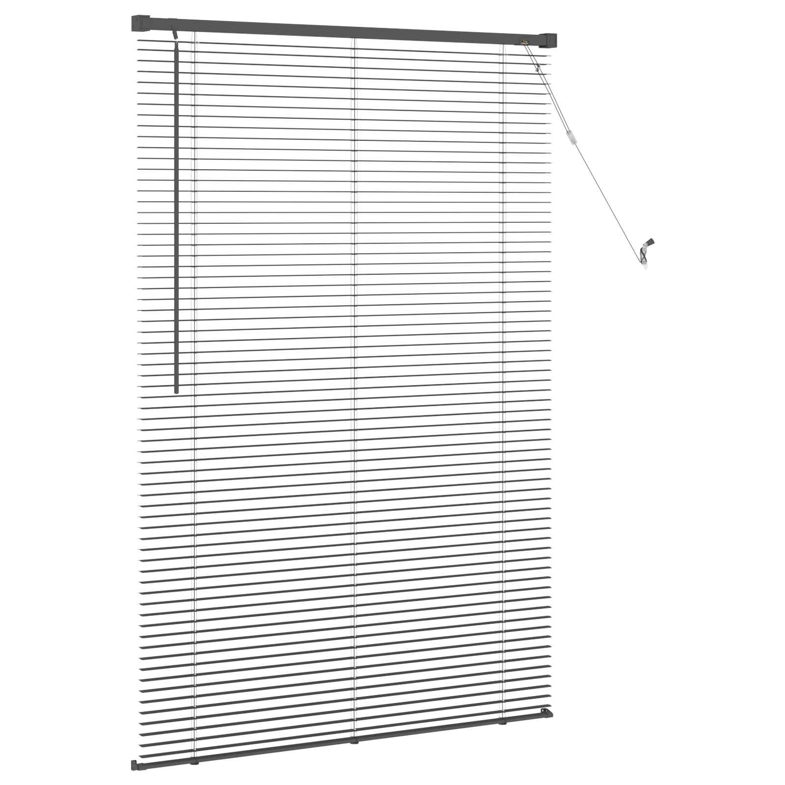 Tenda Veneziana Grigio Argento 150 x 80 cm 25 mm PVC