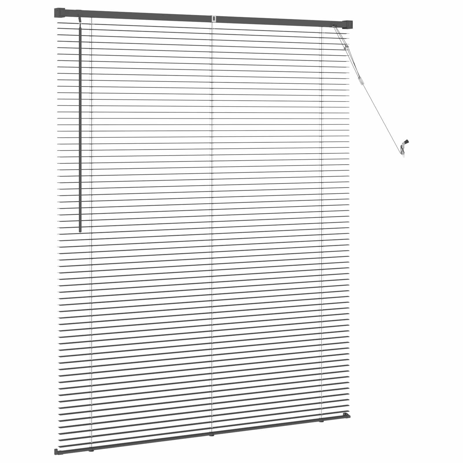 Tenda Veneziana Grigio Argento 150 x 110 cm 25 mm PVC