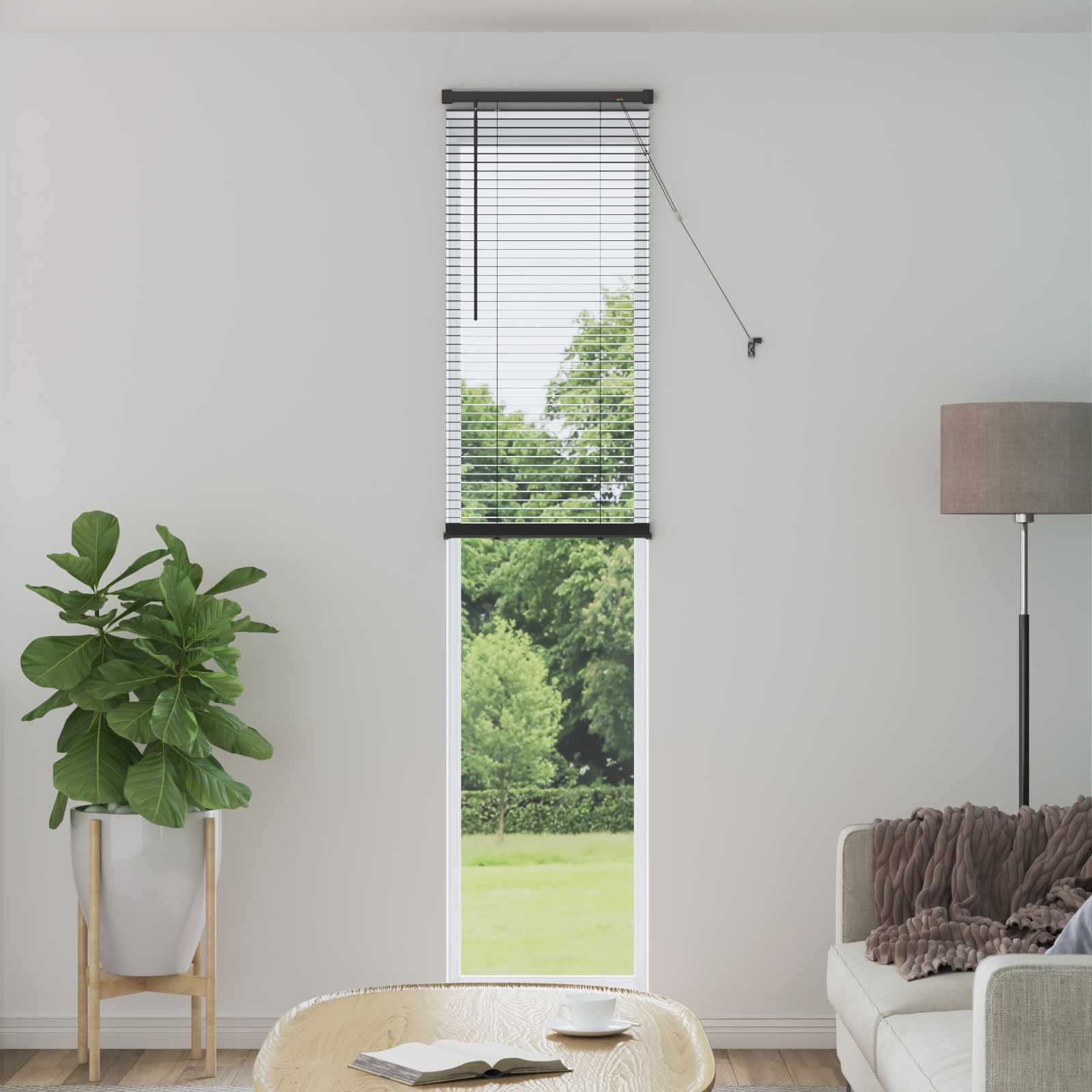 Tenda Veneziana Grigio Argento 213 x 40 cm 25 mm PVC