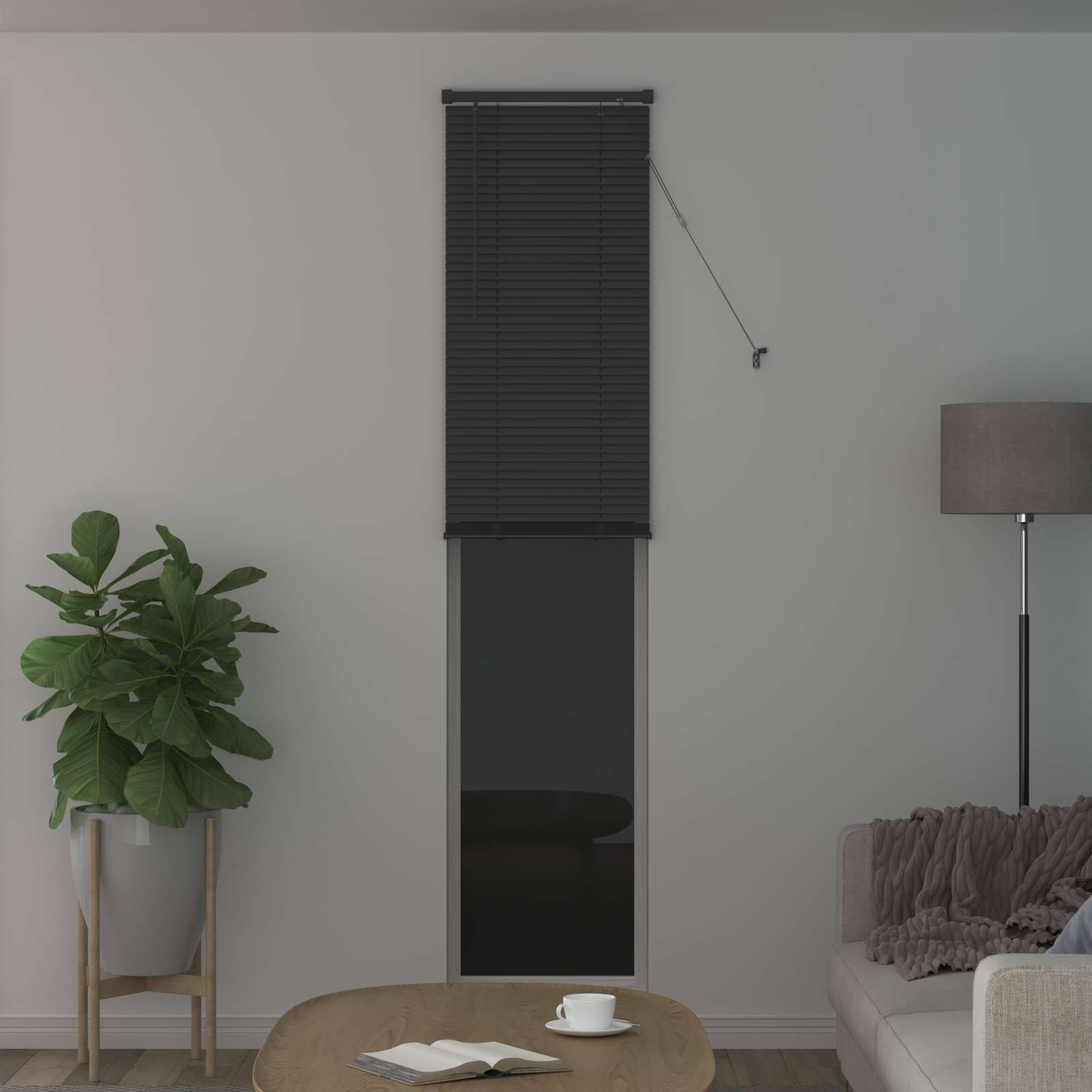 Tenda Veneziana Grigio Argento 213 x 60 cm 25 mm PVC
