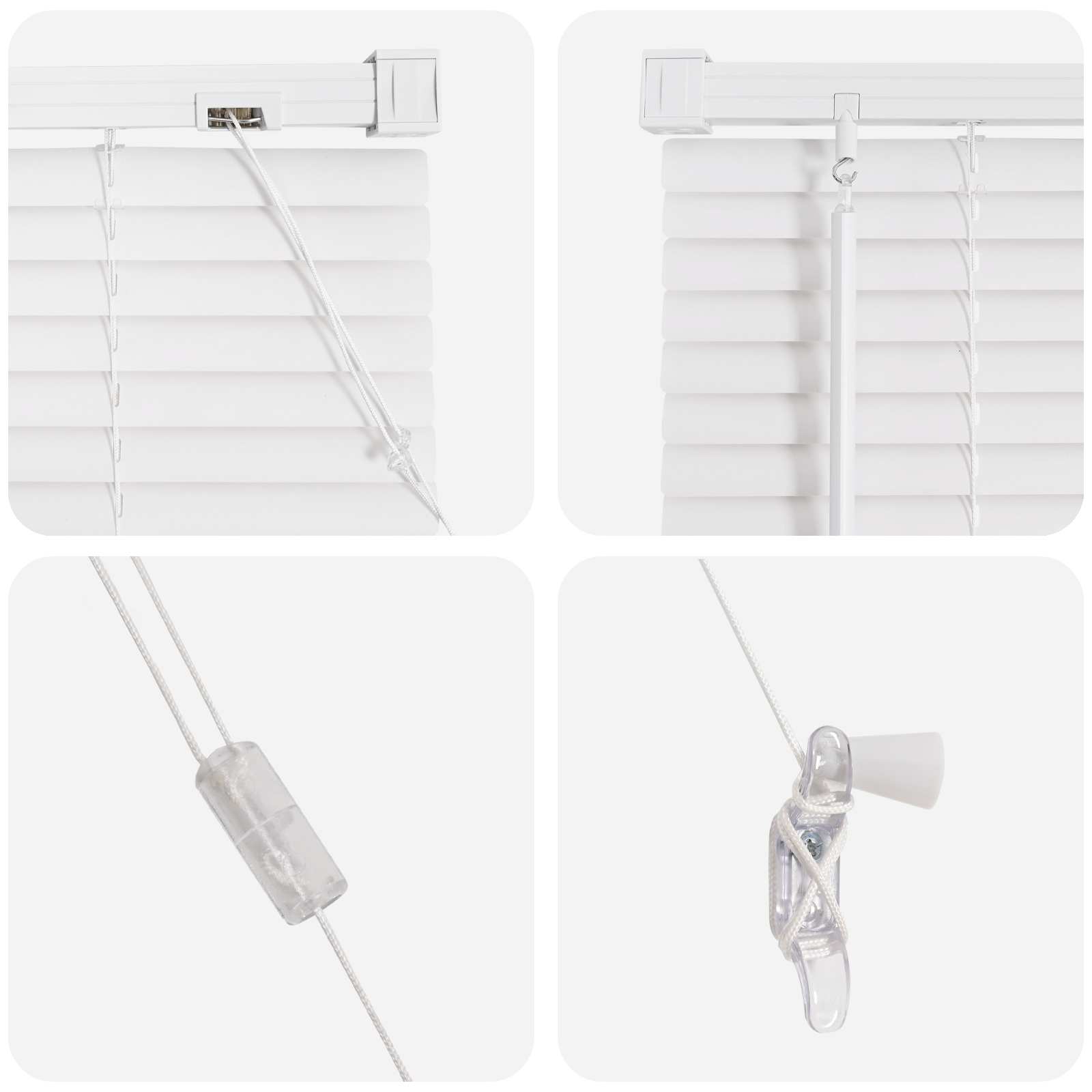 Tenda Veneziana Bianco 150 x 40 cm 25 mm PVC