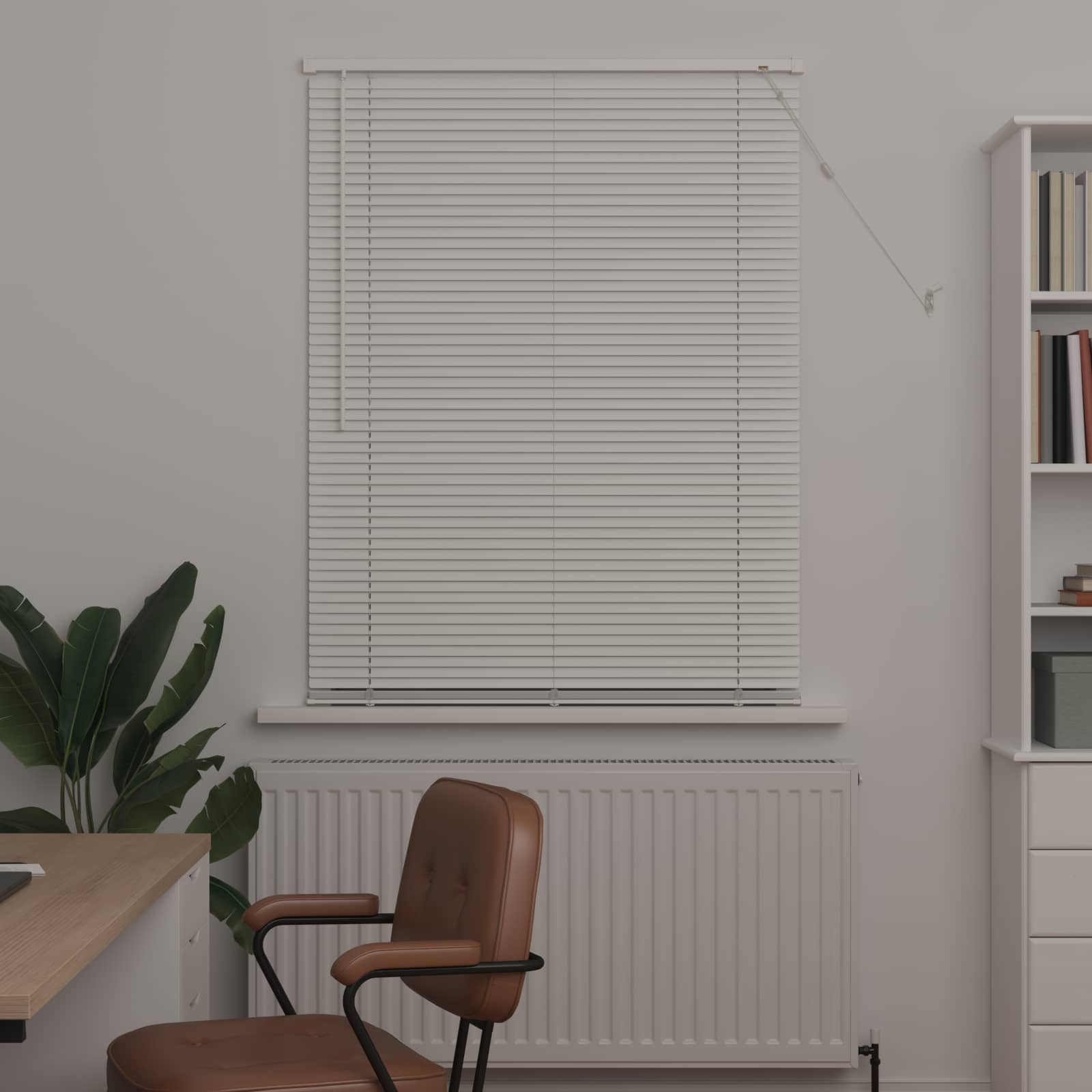 Tenda Veneziana Bianco 150 x 90 cm 25 mm PVC