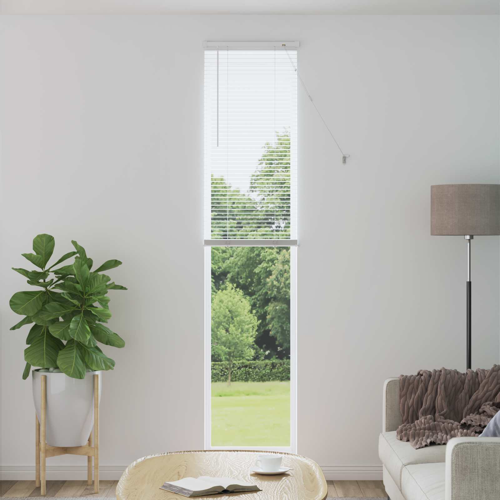 Tenda Veneziana Bianco 213 x 40 cm 25 mm PVC