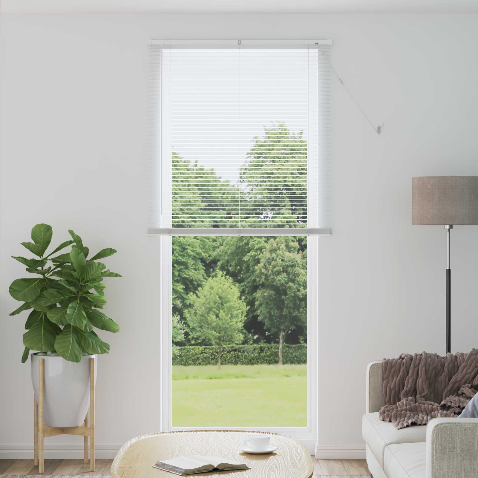 Tenda Veneziana Bianco 213 x 80 cm 25 mm PVC