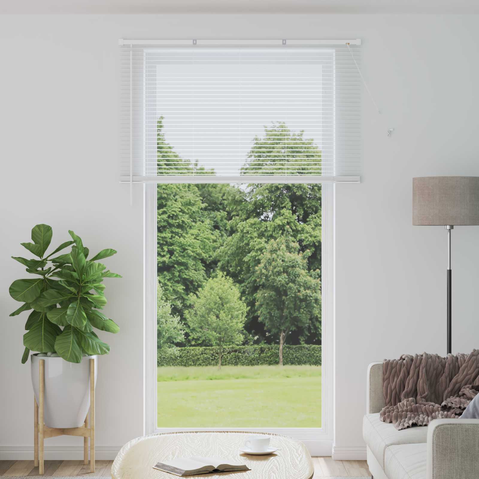 Tenda Veneziana Bianco 213 x 160 cm 25 mm PVC