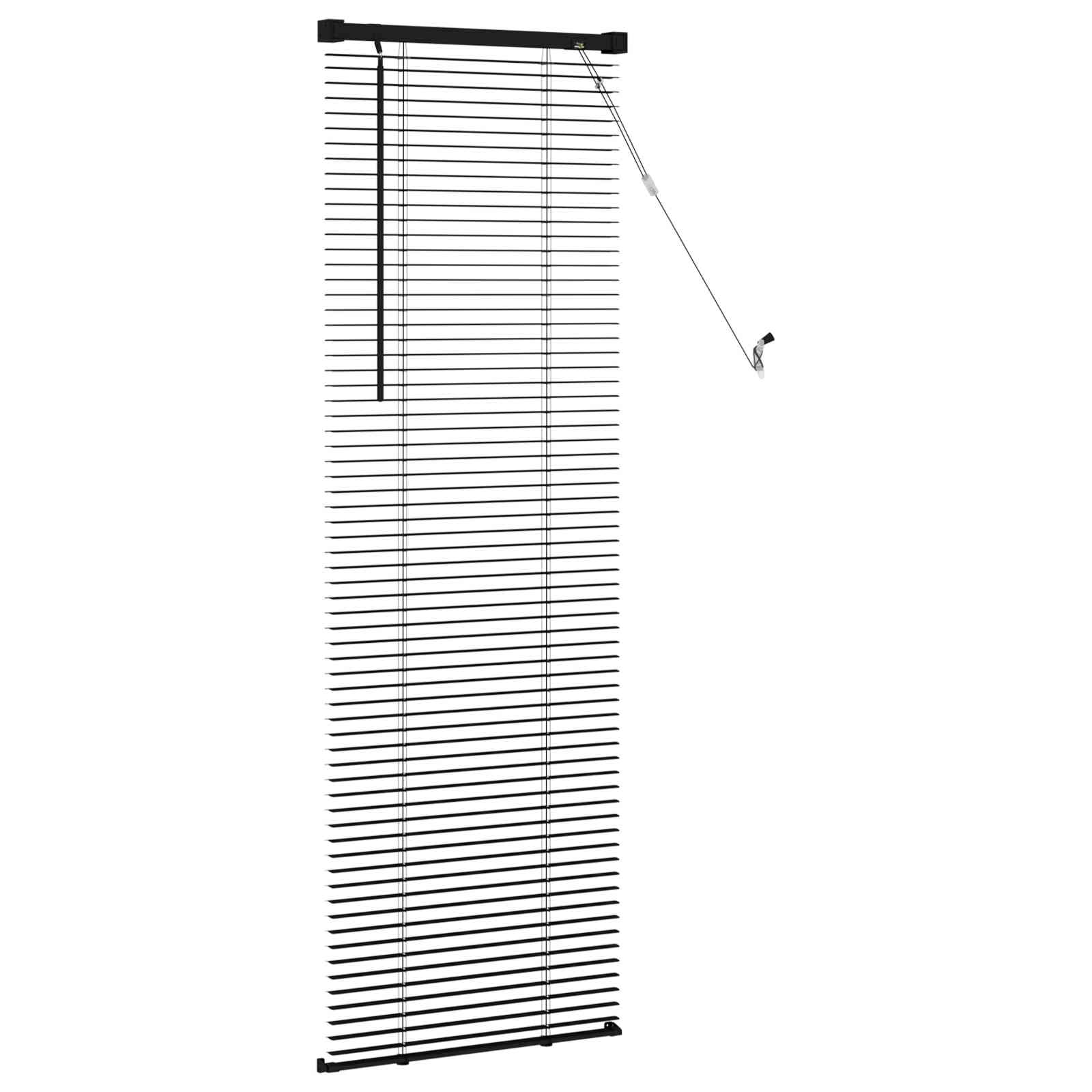 Tenda Veneziana Nero 150 x 60 cm 25 mm PVC