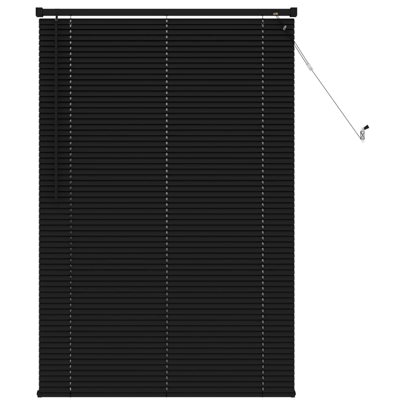 Tenda Veneziana Nero 150 x 100 cm 25 mm PVC
