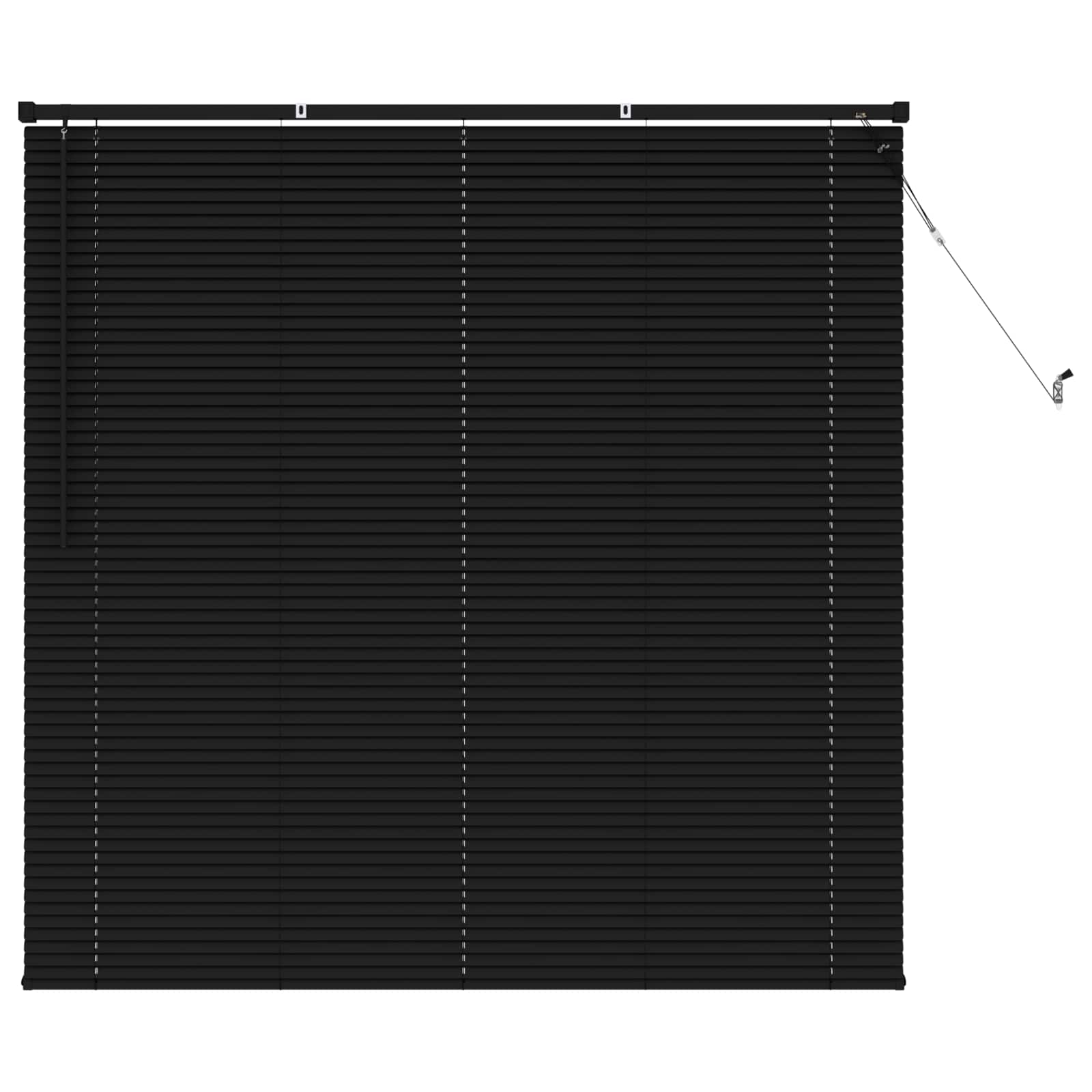 Tenda Veneziana Nero 150 x 140 cm 25 mm PVC
