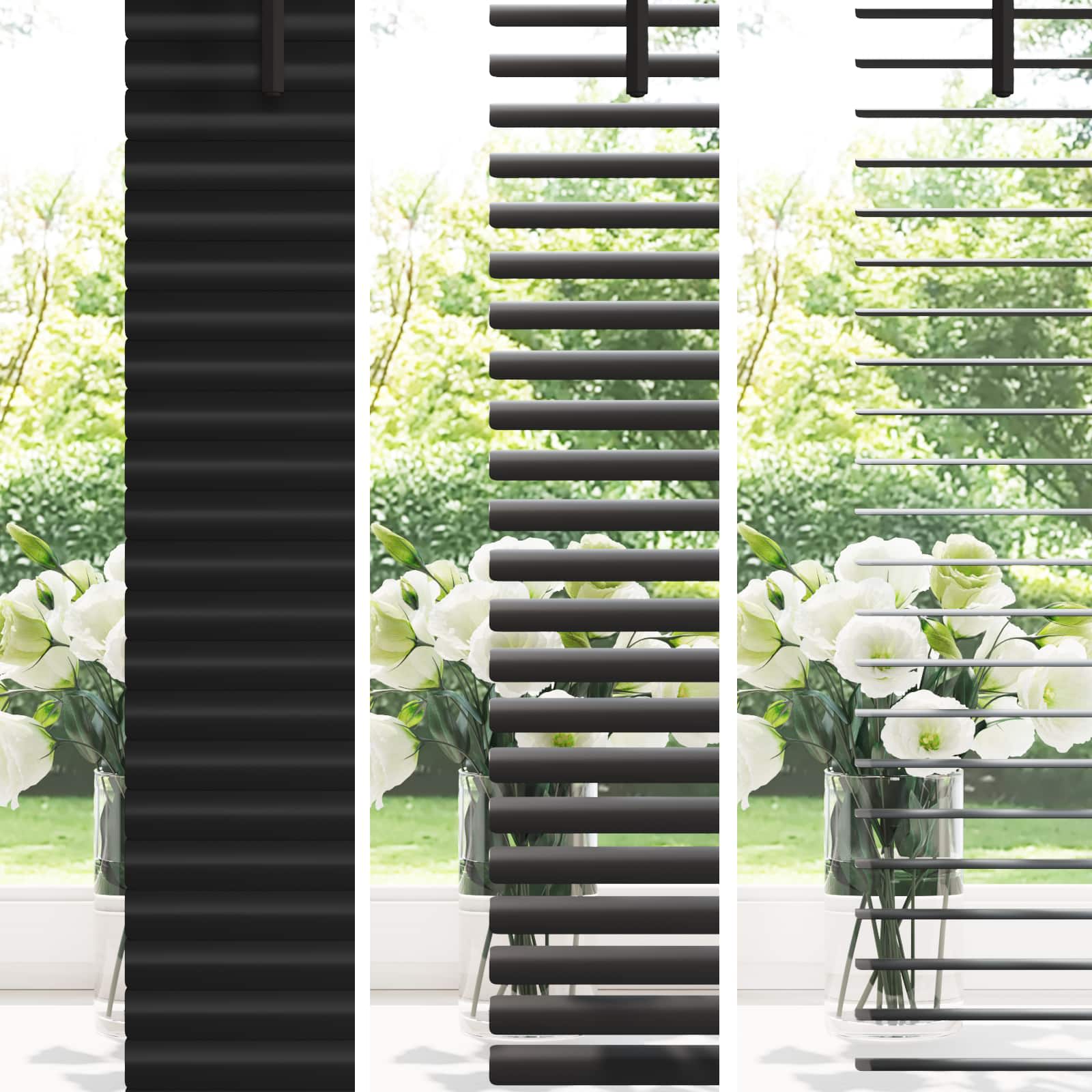 Tenda Veneziana Nero 213 x 50 cm 25 mm PVC