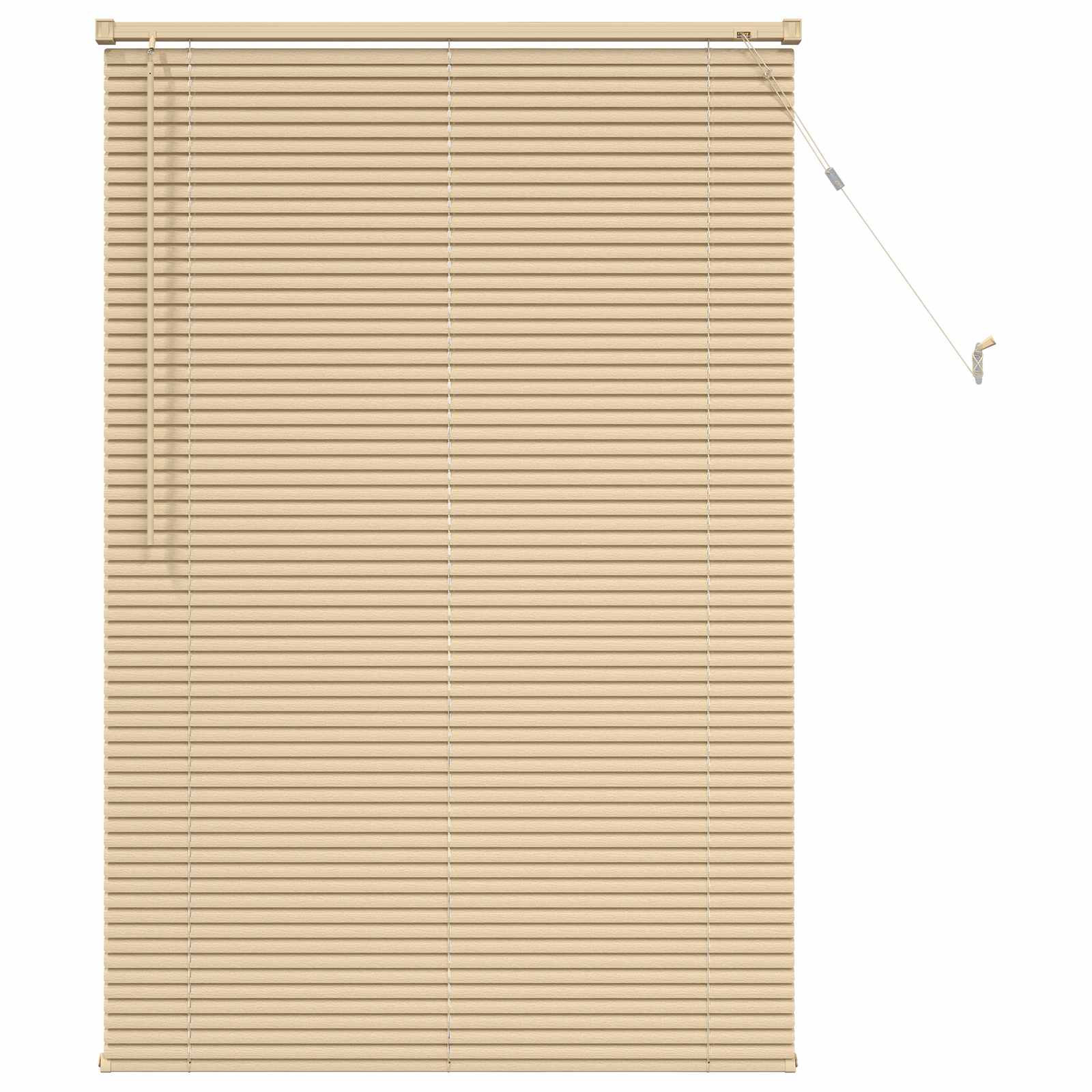 Tenda Veneziana Marrone Chiaro con Motivo 150 x 80 cm 25 mm PVC
