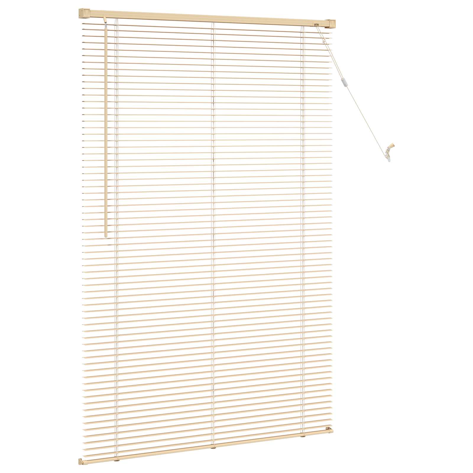 Tenda Veneziana Marrone Chiaro con Motivo 150 x 80 cm 25 mm PVC