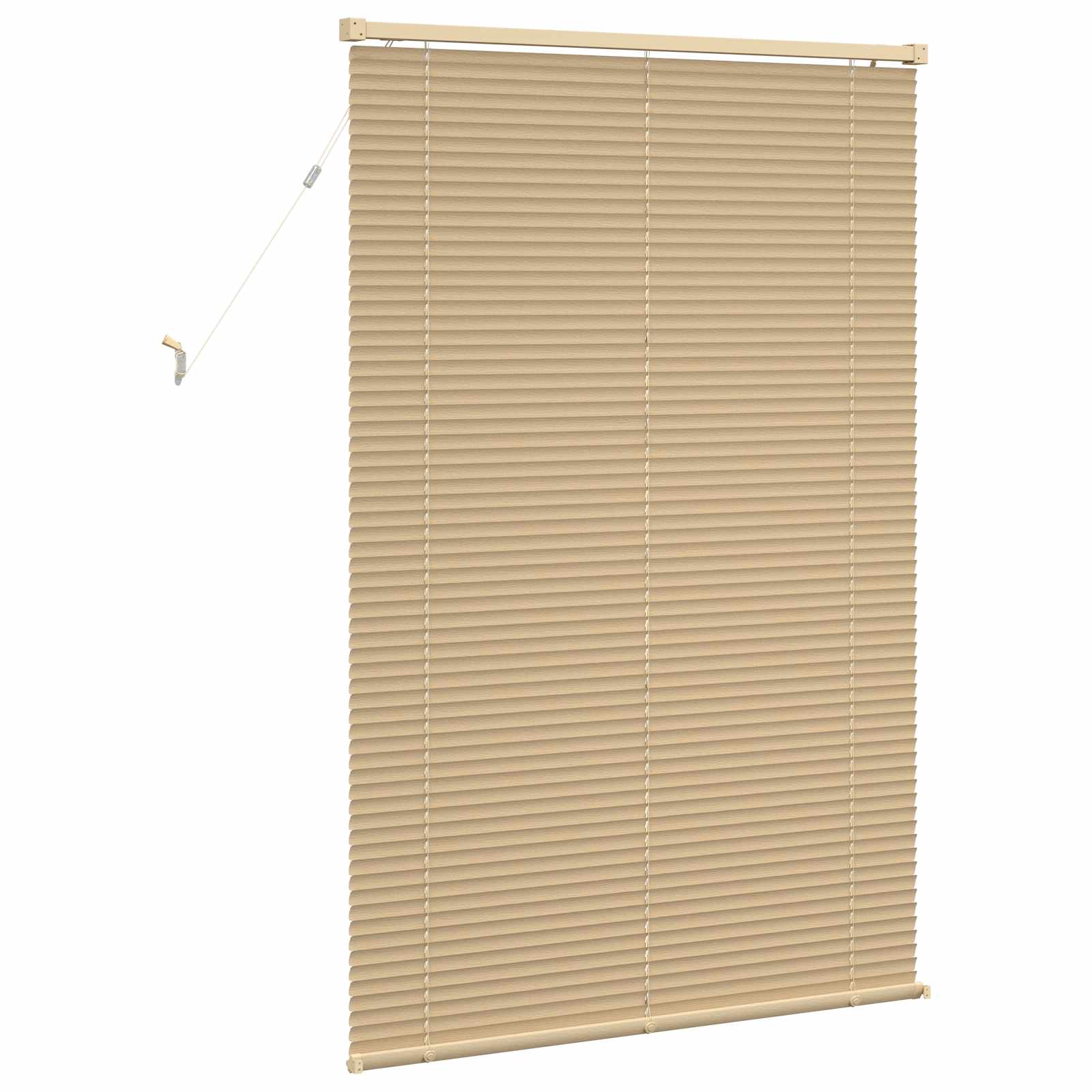 Tenda Veneziana Marrone Chiaro con Motivo 150 x 80 cm 25 mm PVC