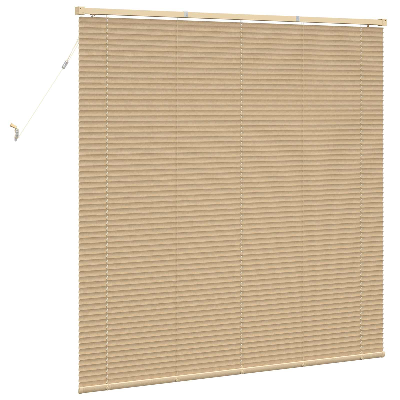 Tenda Veneziana Marrone Chiaro con Motivo 150 x 160 cm 25 mm