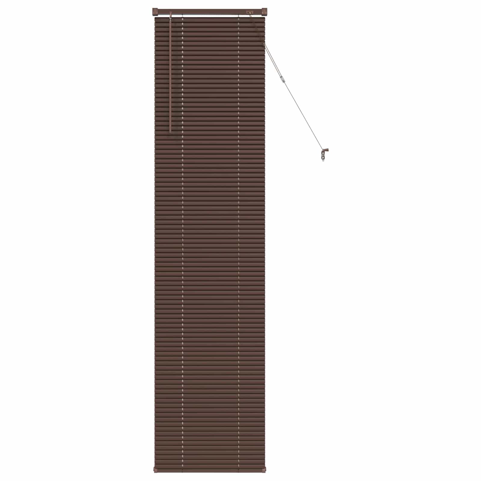 Tenda Veneziana Marrone Scuro con Motivo 213 x 40 cm 25 mm PVC
