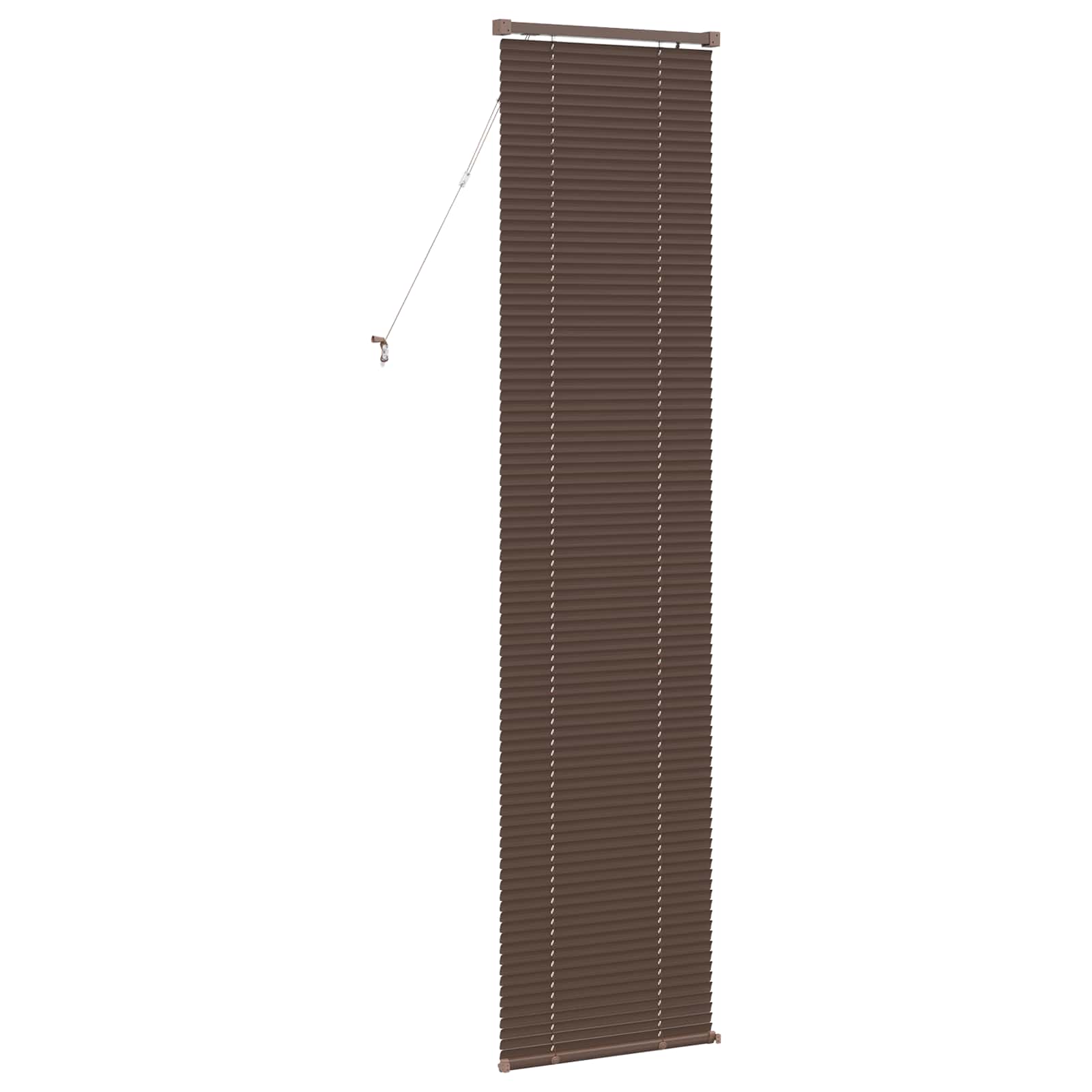 Tenda Veneziana Marrone Scuro con Motivo 213 x 40 cm 25 mm PVC