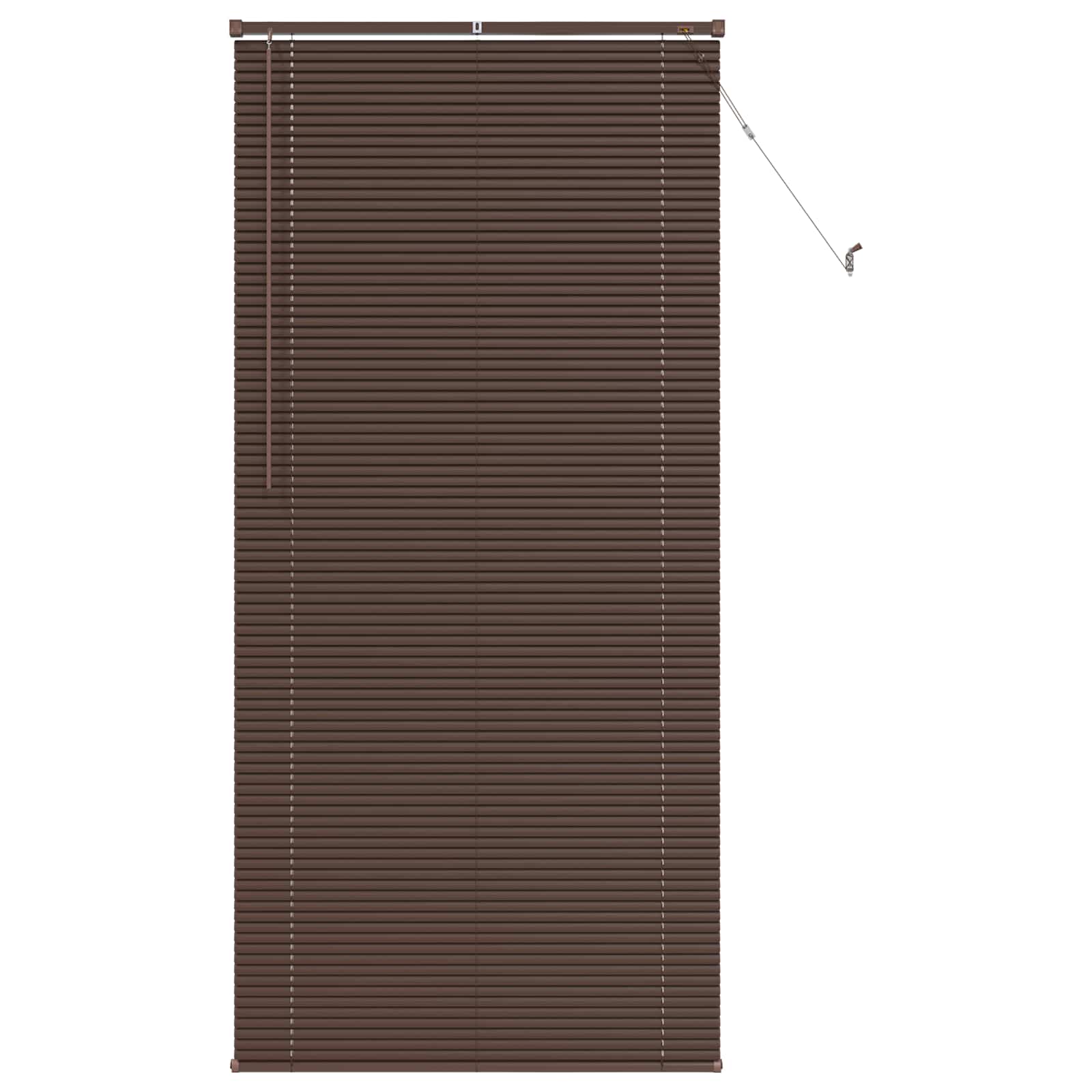 Tenda Veneziana Marrone Scuro con Motivo 213 x 80 cm 25 mm PVC