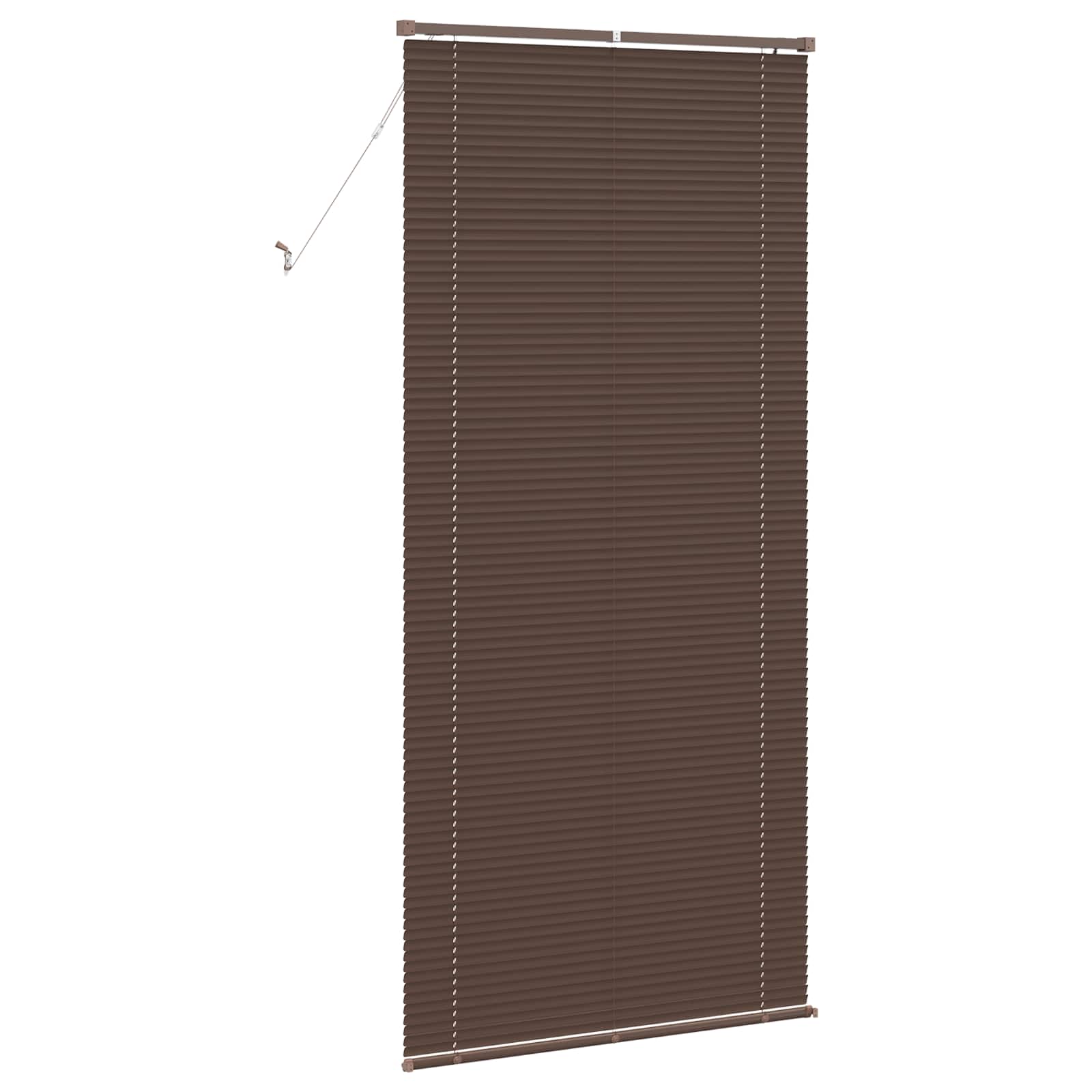 Tenda Veneziana Marrone Scuro con Motivo 213 x 80 cm 25 mm PVC