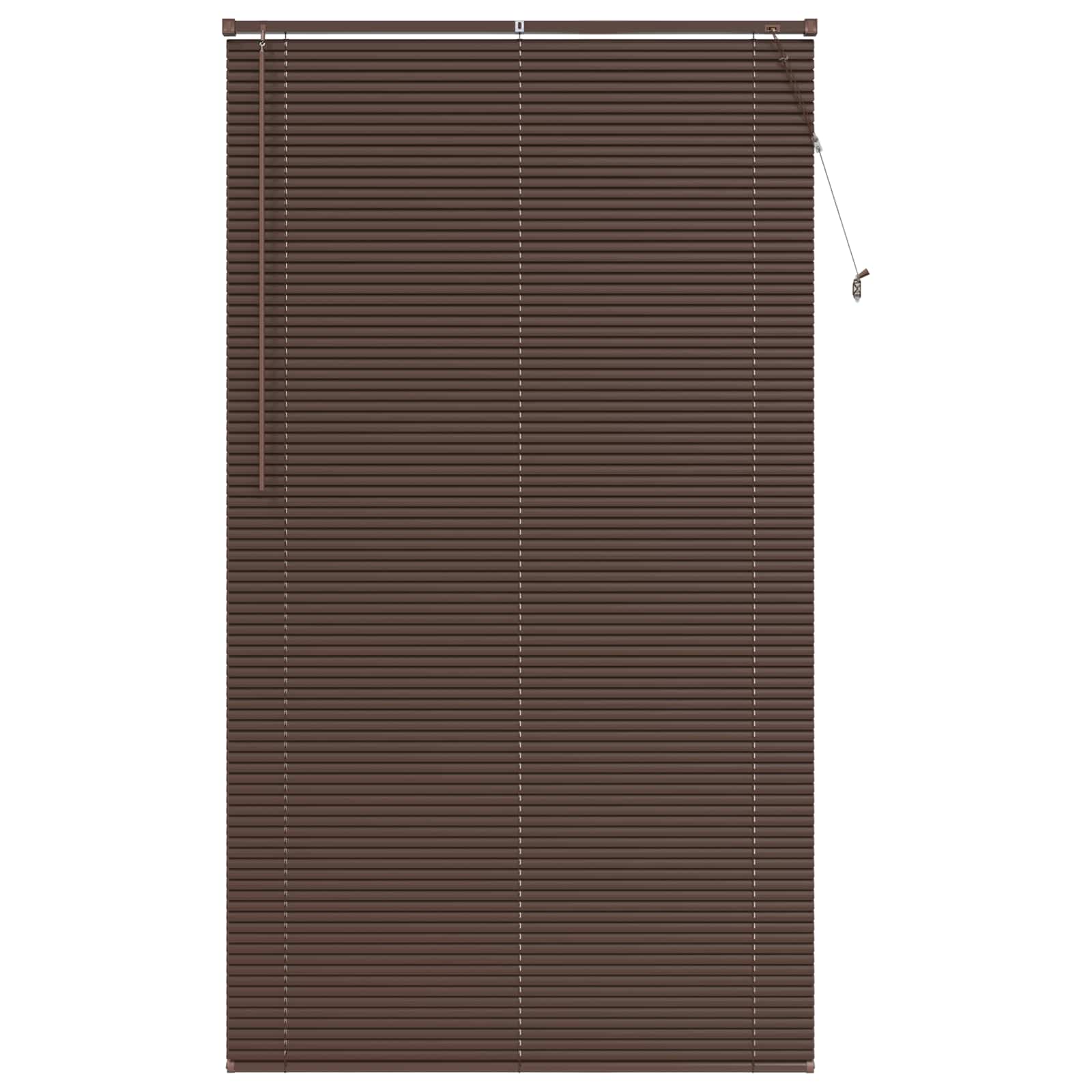 Tenda Veneziana Marrone Scuro con Motivo 213 x 120 cm 25 mm PVC