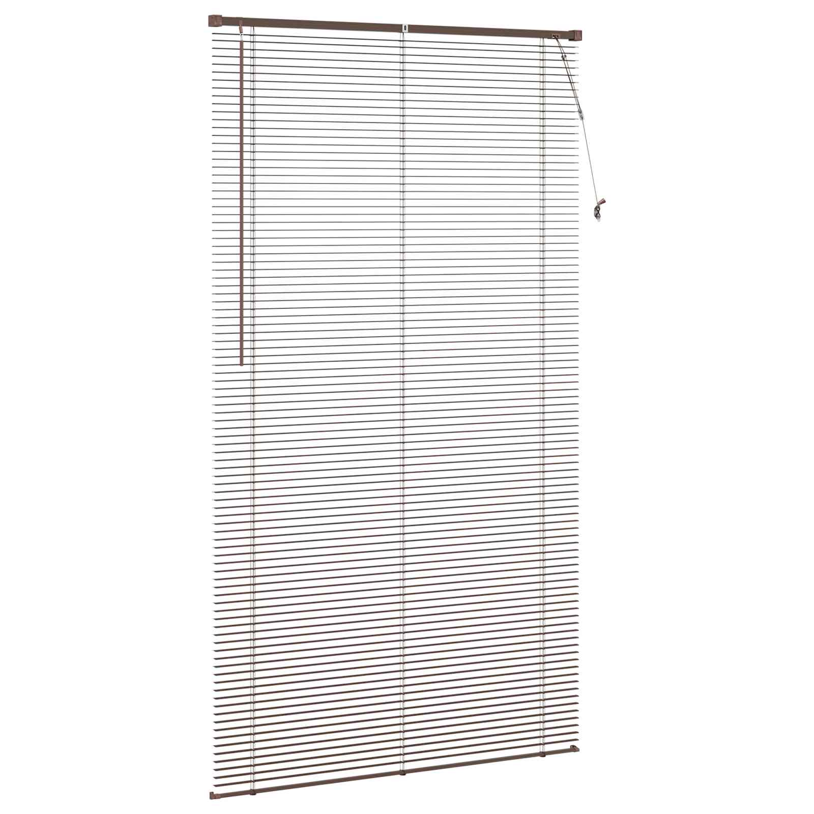 Tenda Veneziana Marrone Scuro con Motivo 213 x 120 cm 25 mm PVC