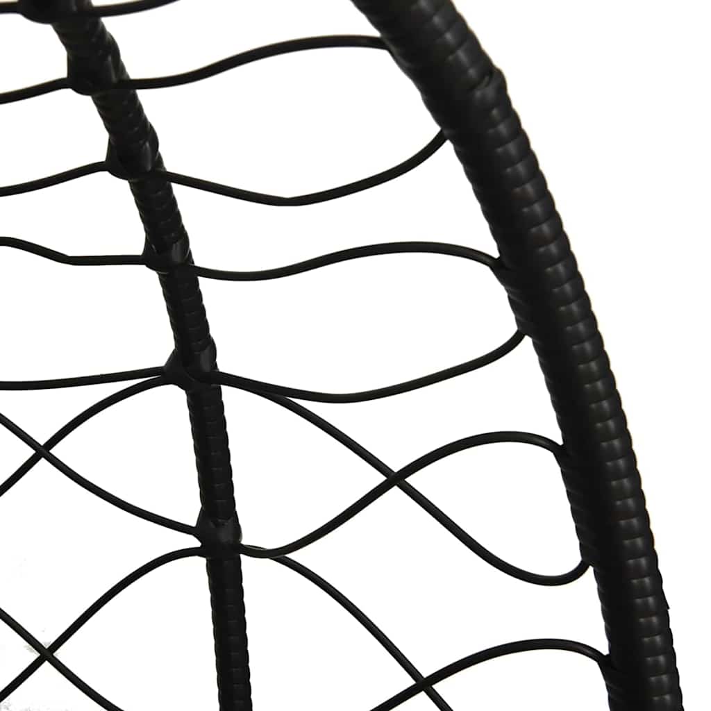 Sedia uovo sospesa polyrattan 91,5 x 54,5 x 107 cm Tortora