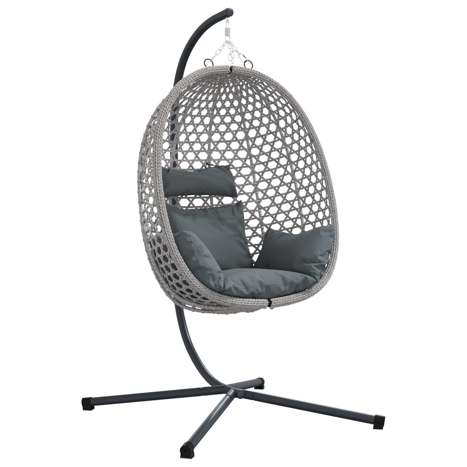 Sedia uovo sospesa polyrattan 104 x 100 x 191 cm